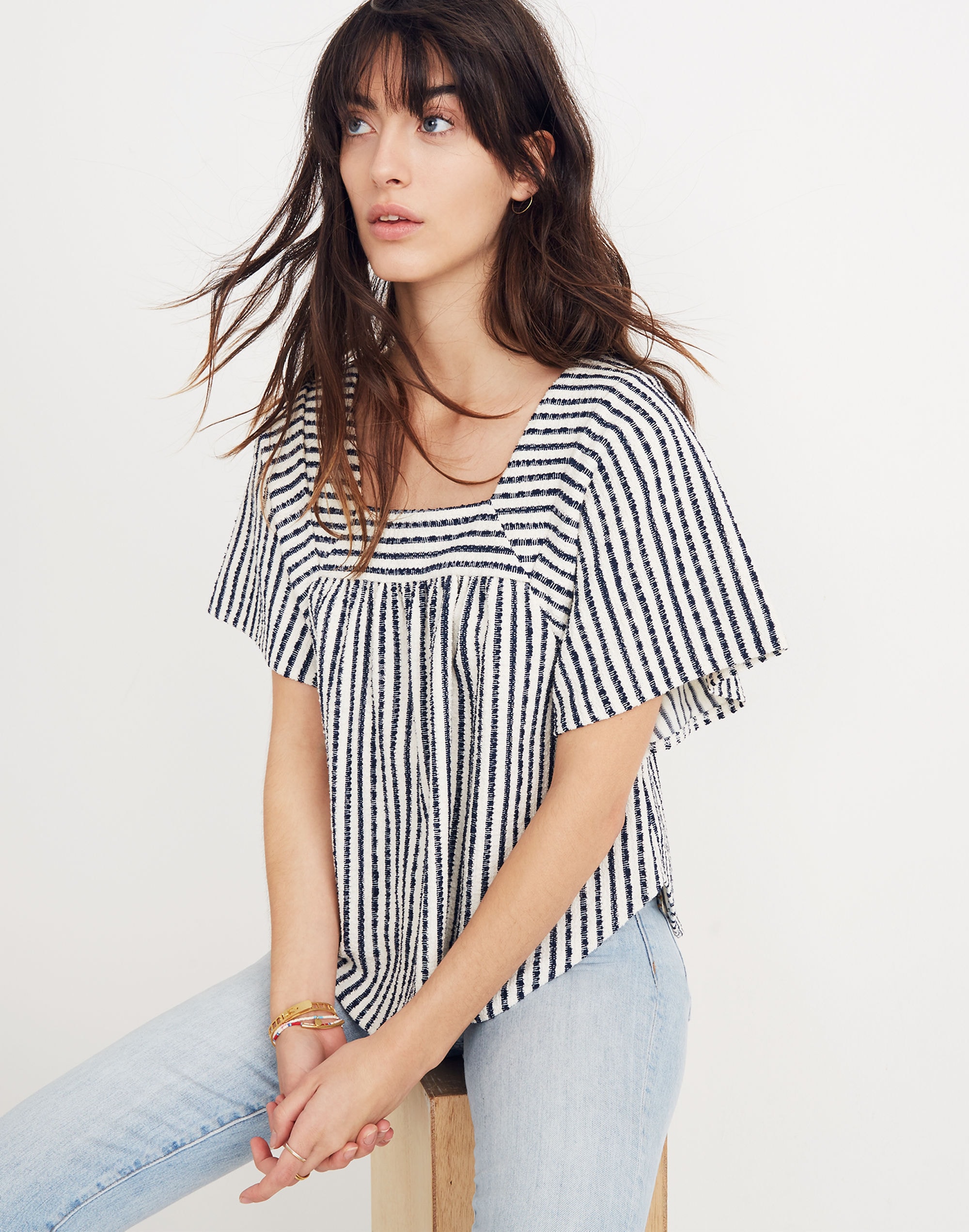 Texture &amp; Thread Butterfly Top in Isley Stripe