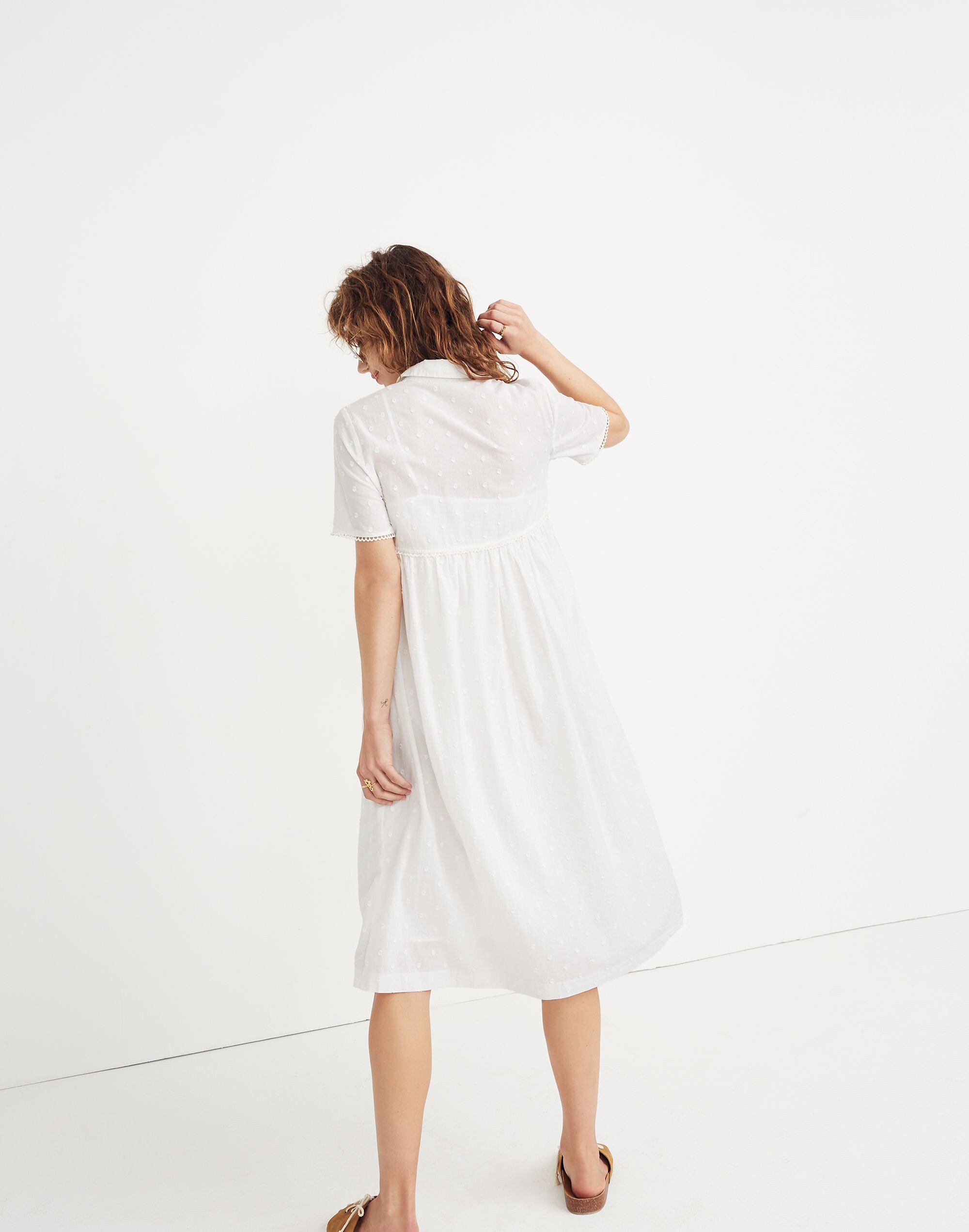 Clipdot Midi Shirtdress