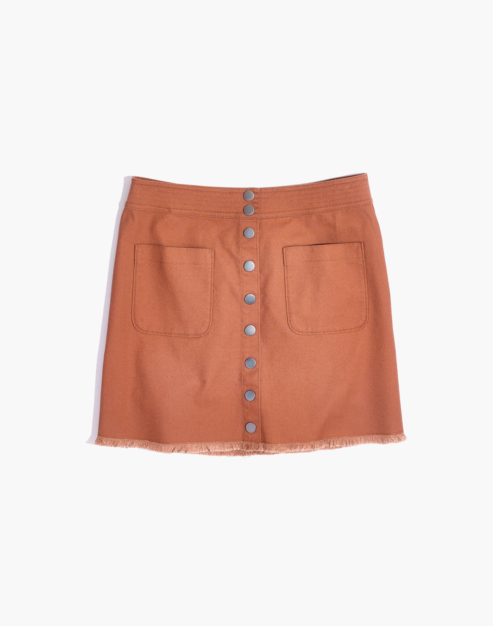 High-Waist Snap Skirt
