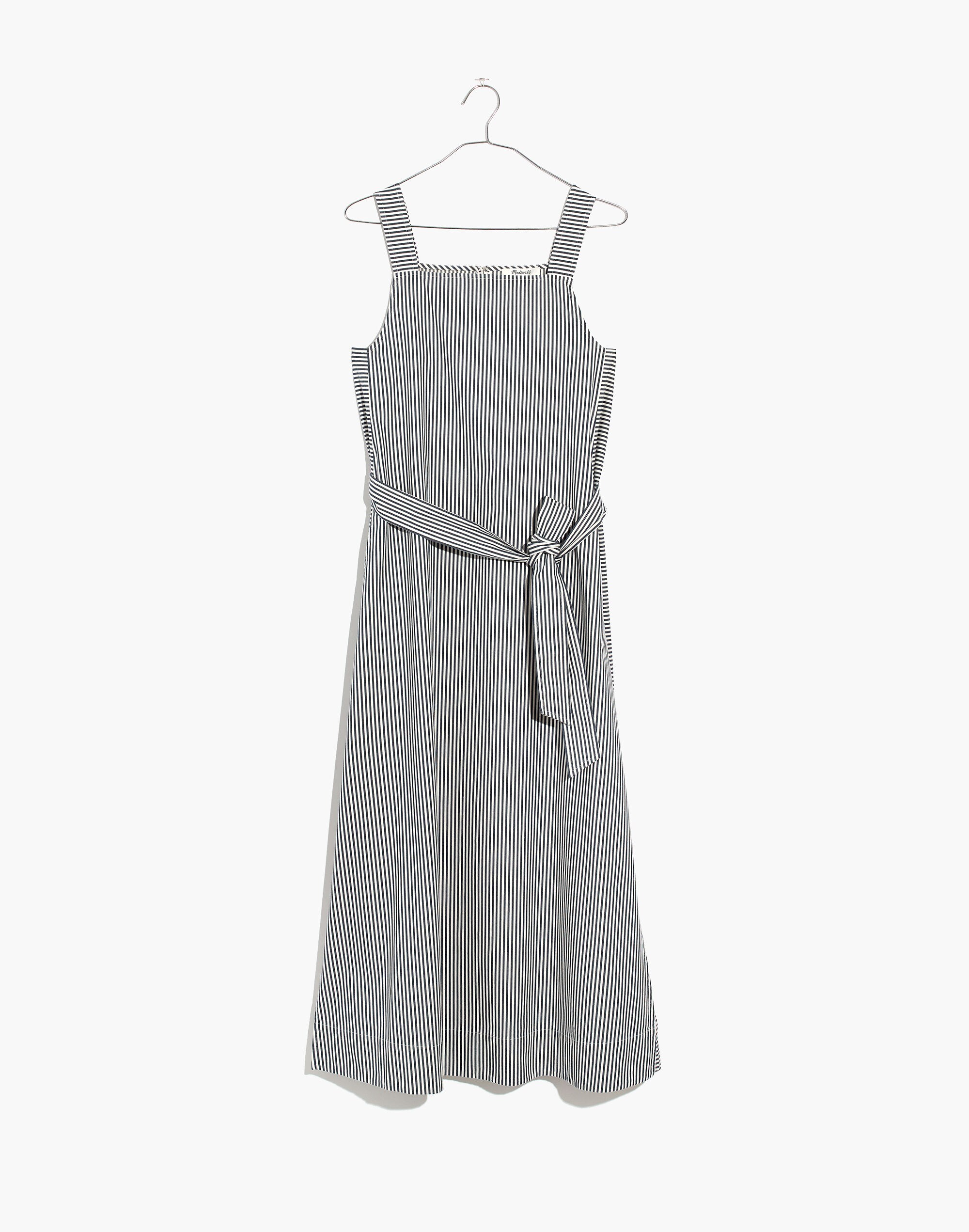Apron Tie-Waist Dress in Stripe