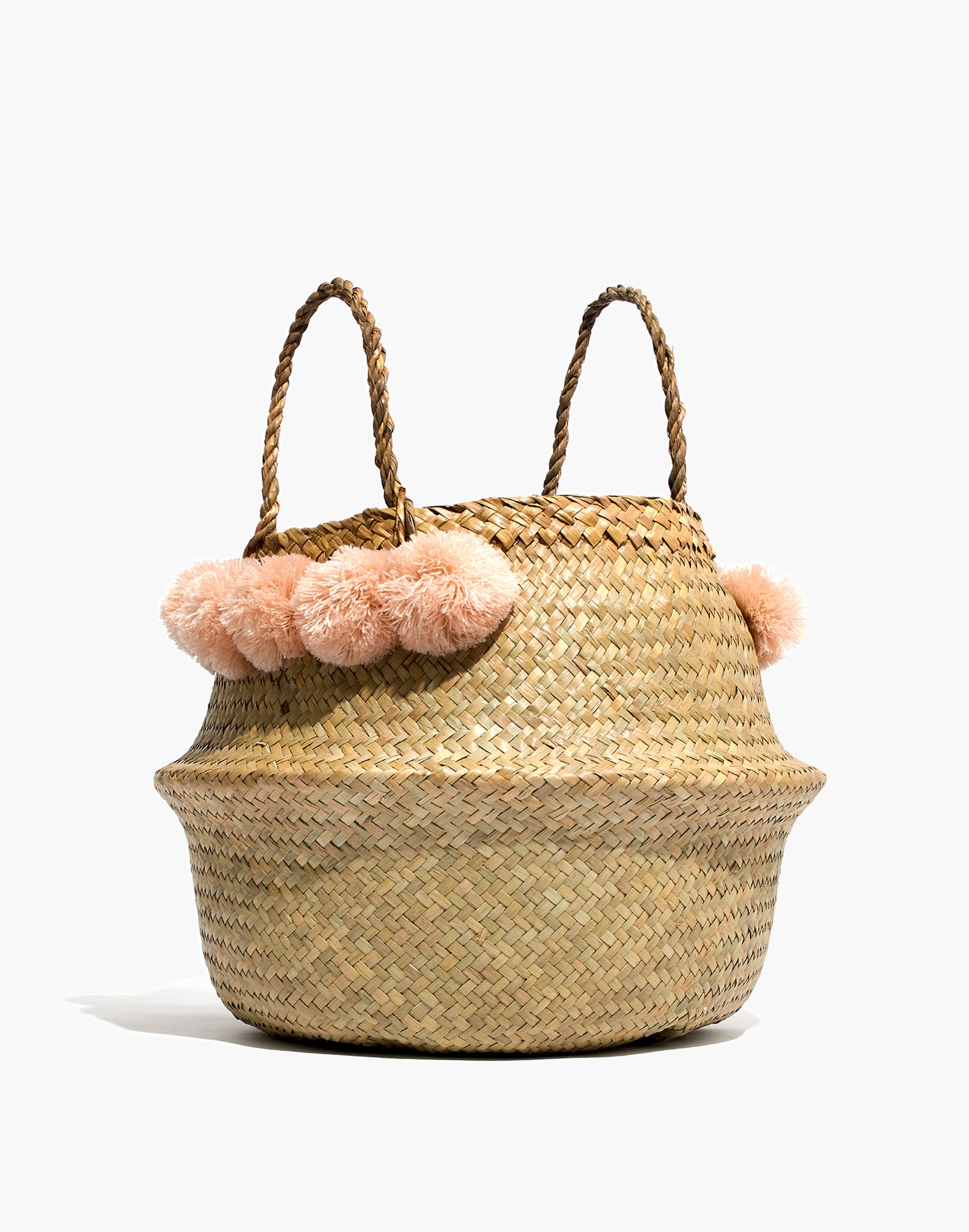 Xinh &amp; Co. Large Pom-Pom Basket Tote