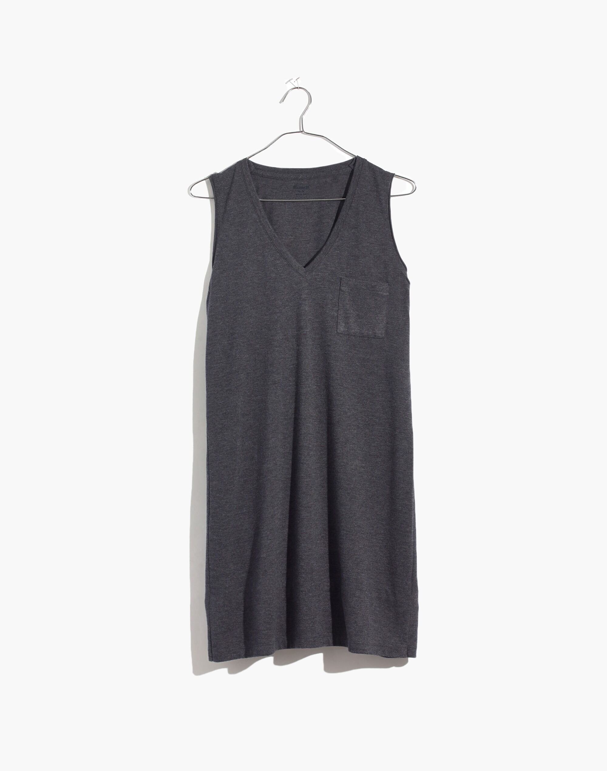 V-Neck Pocket Tank Dress