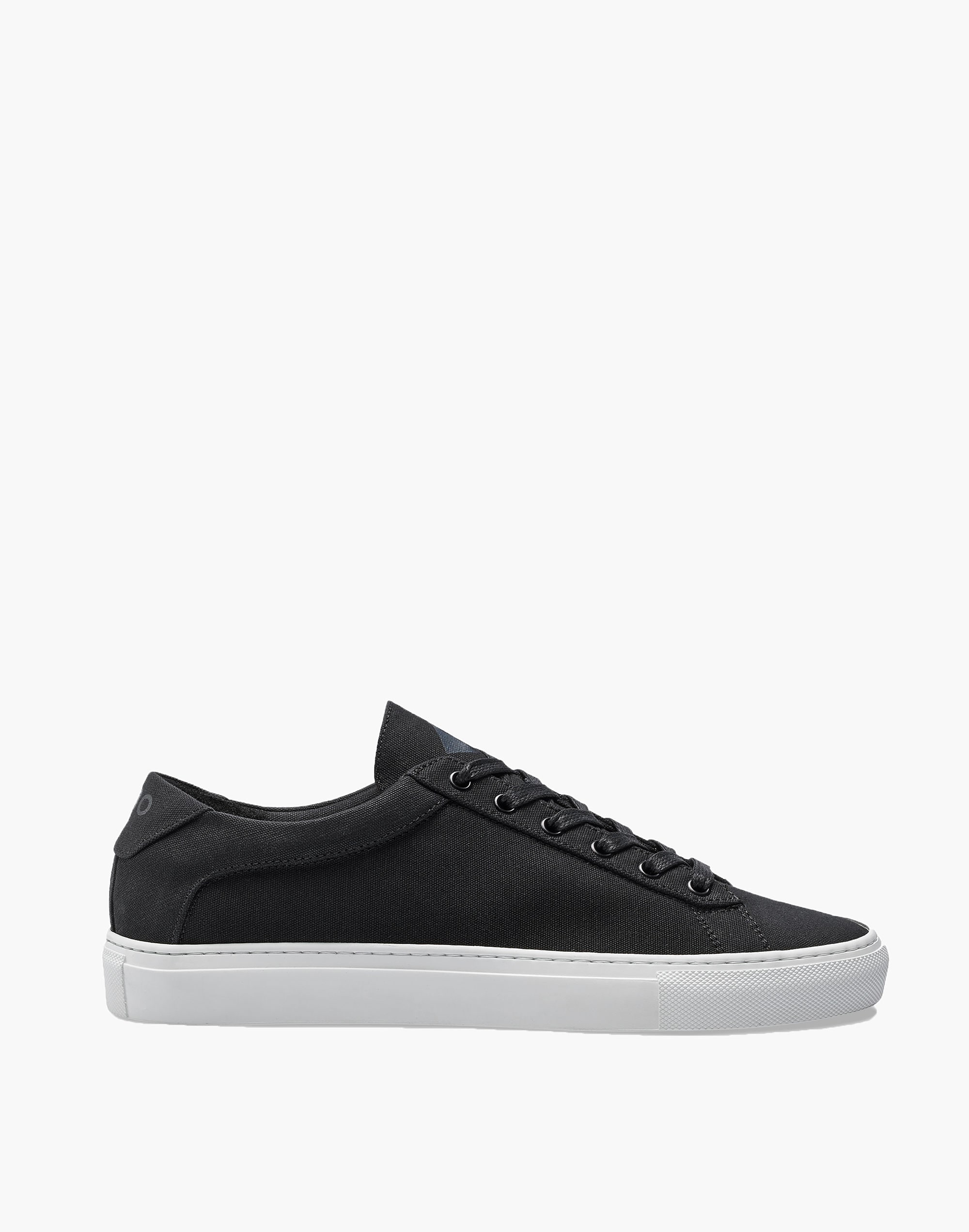 Koio Capri Nero Low-Top Sneakers in Black Canvas