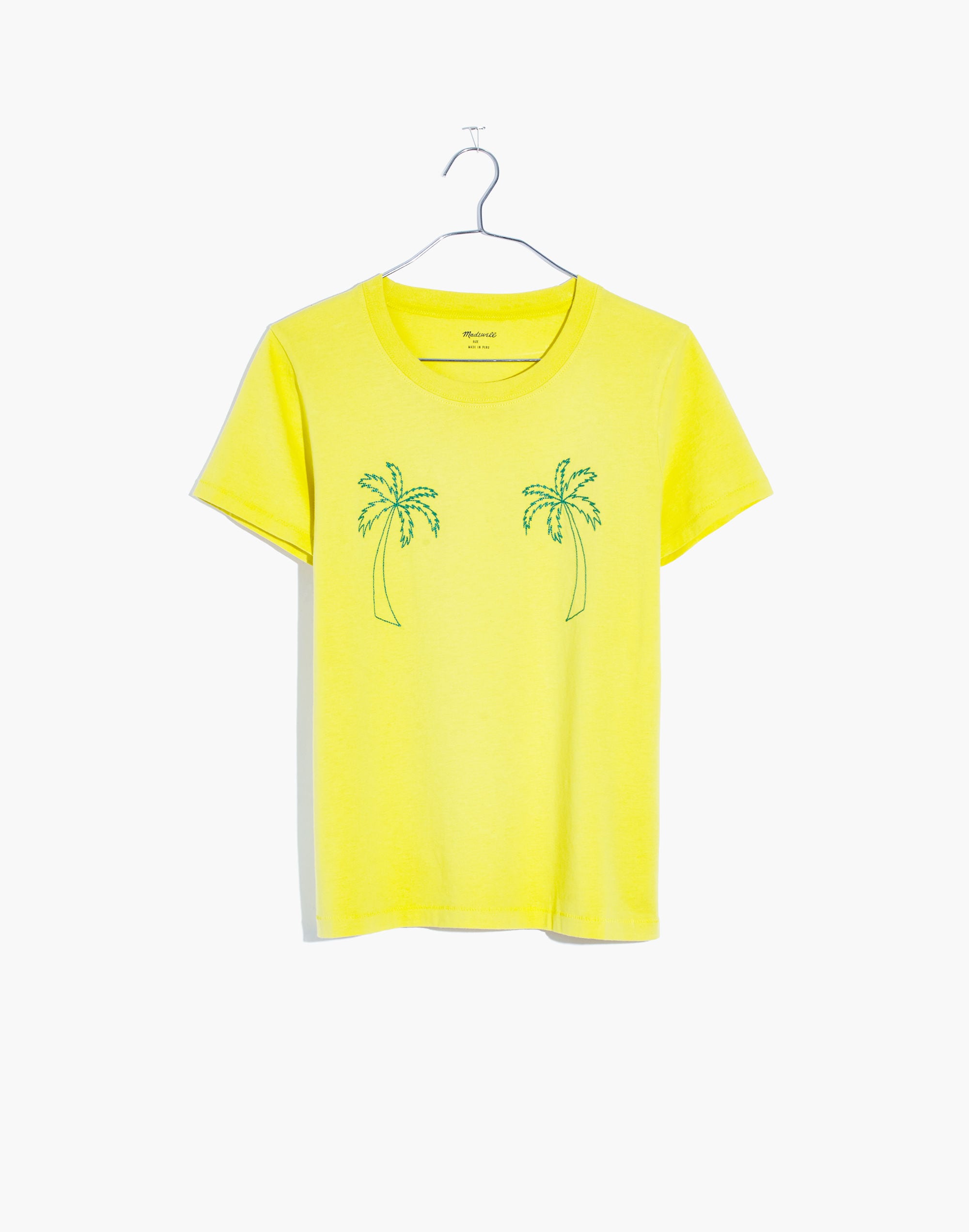 Embroidered Palm Radio Boxy Tee