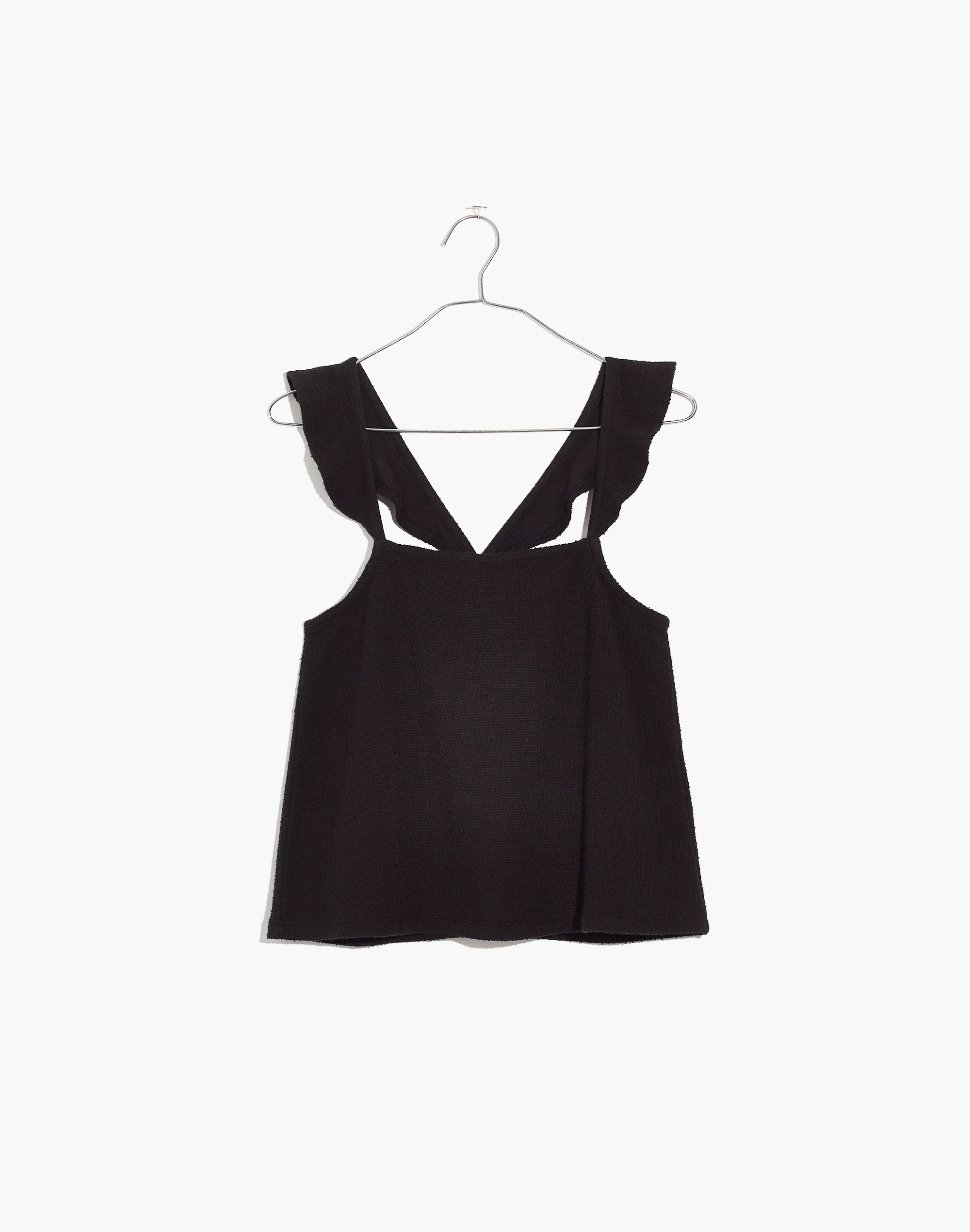 Texture &amp; Thread Ruffle-Strap Tank Top