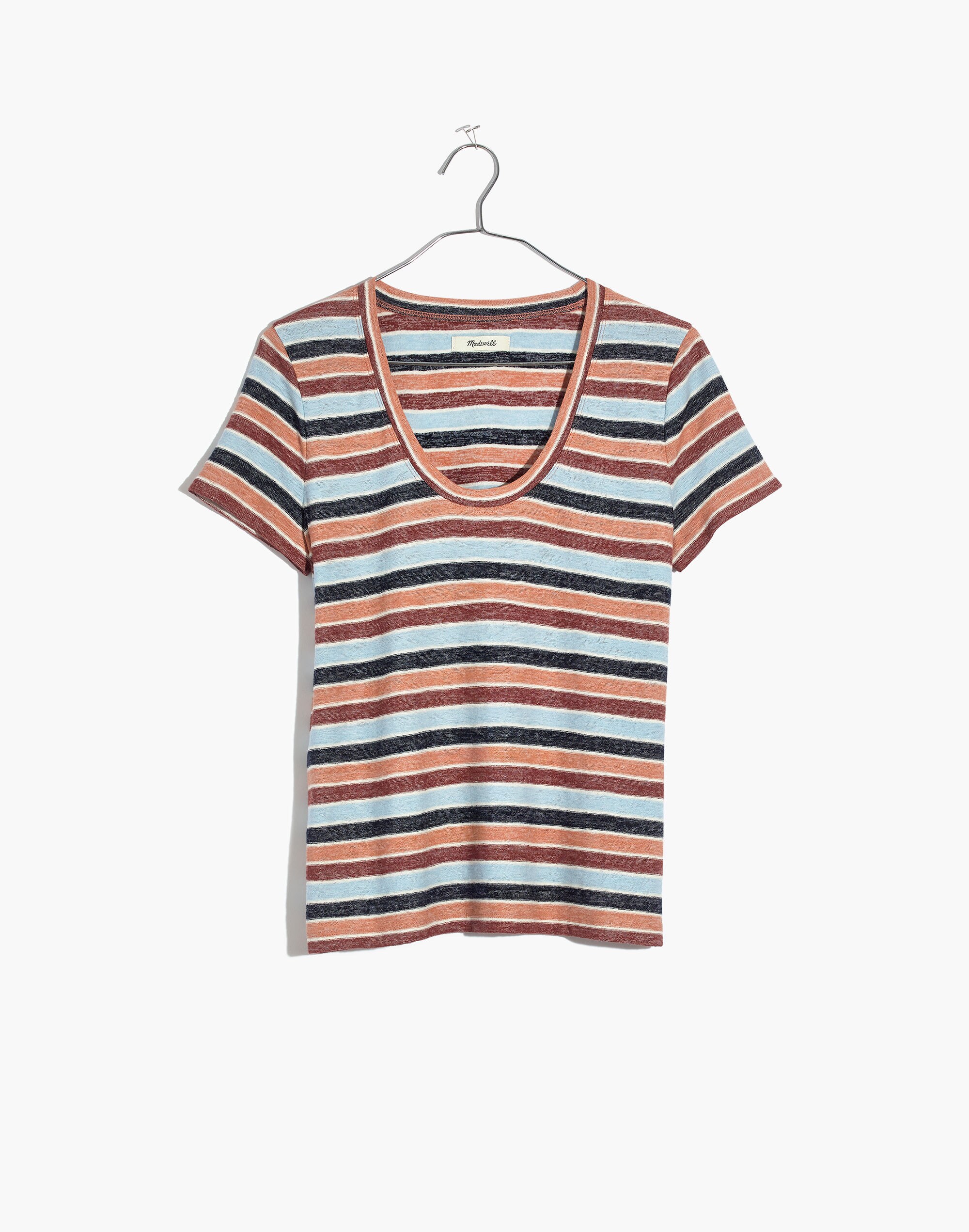 Alto Scoop Tee in Colborne Stripe