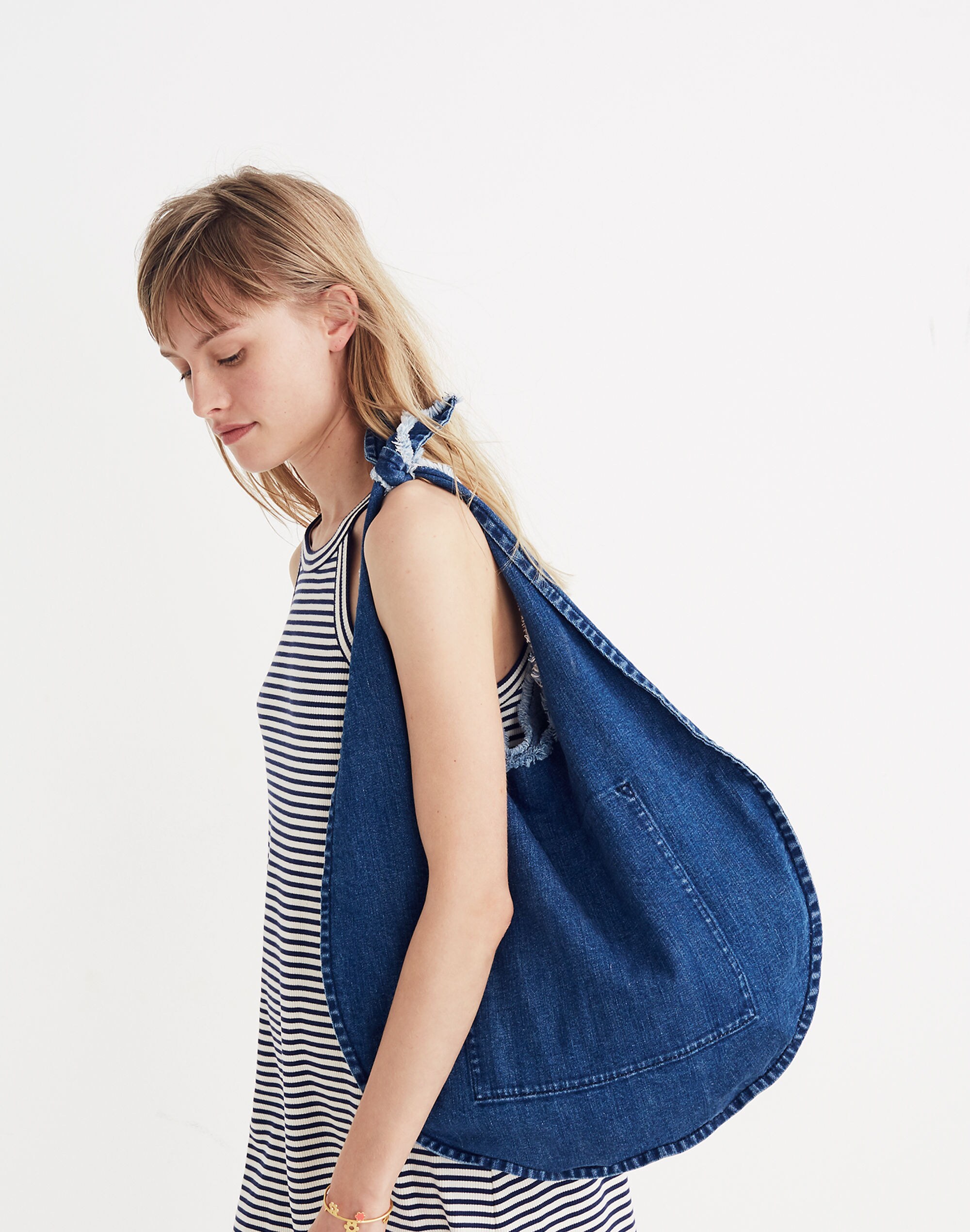 Denim Knotted Tote