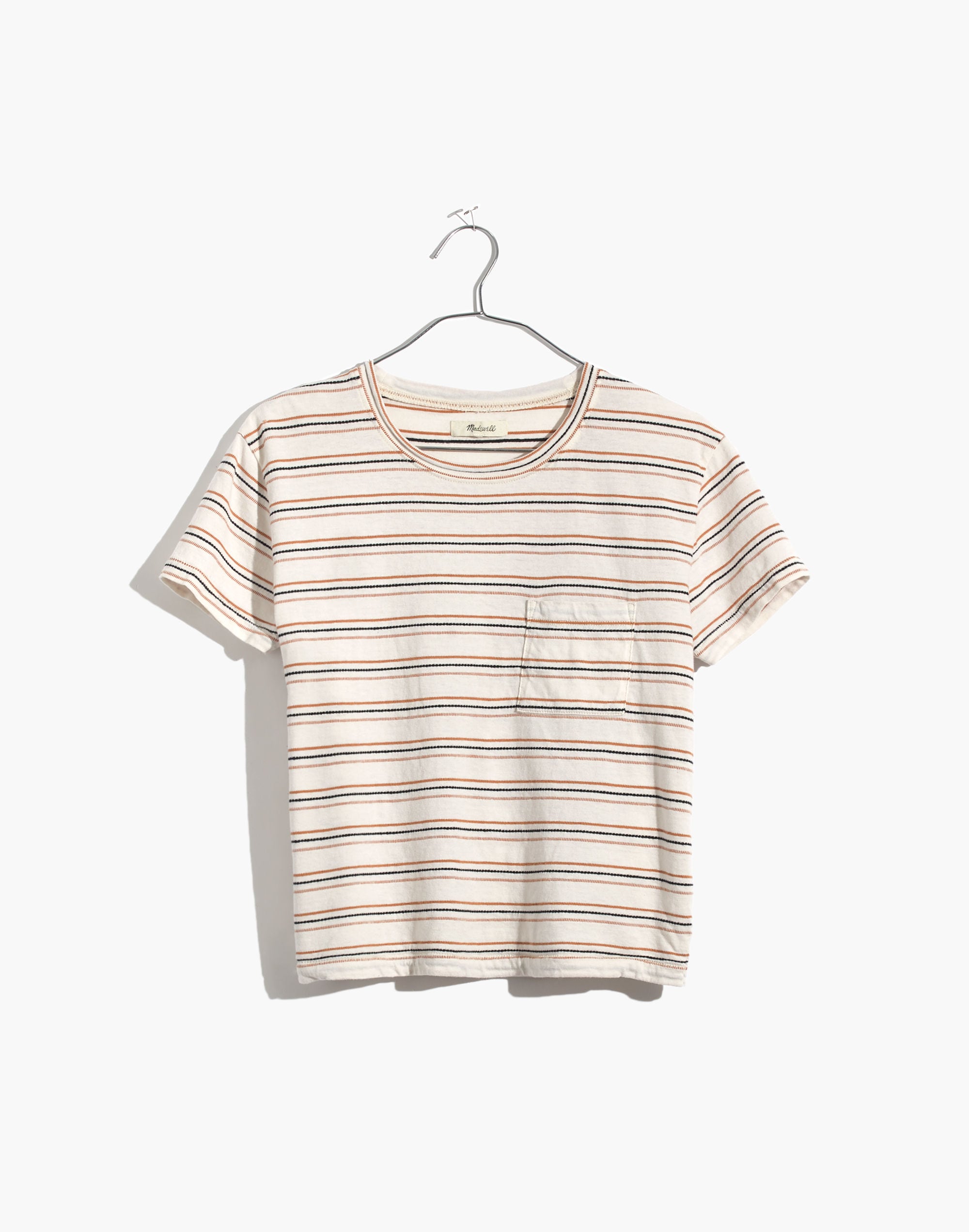 Radio Boxy Tee in Cohen Stripe