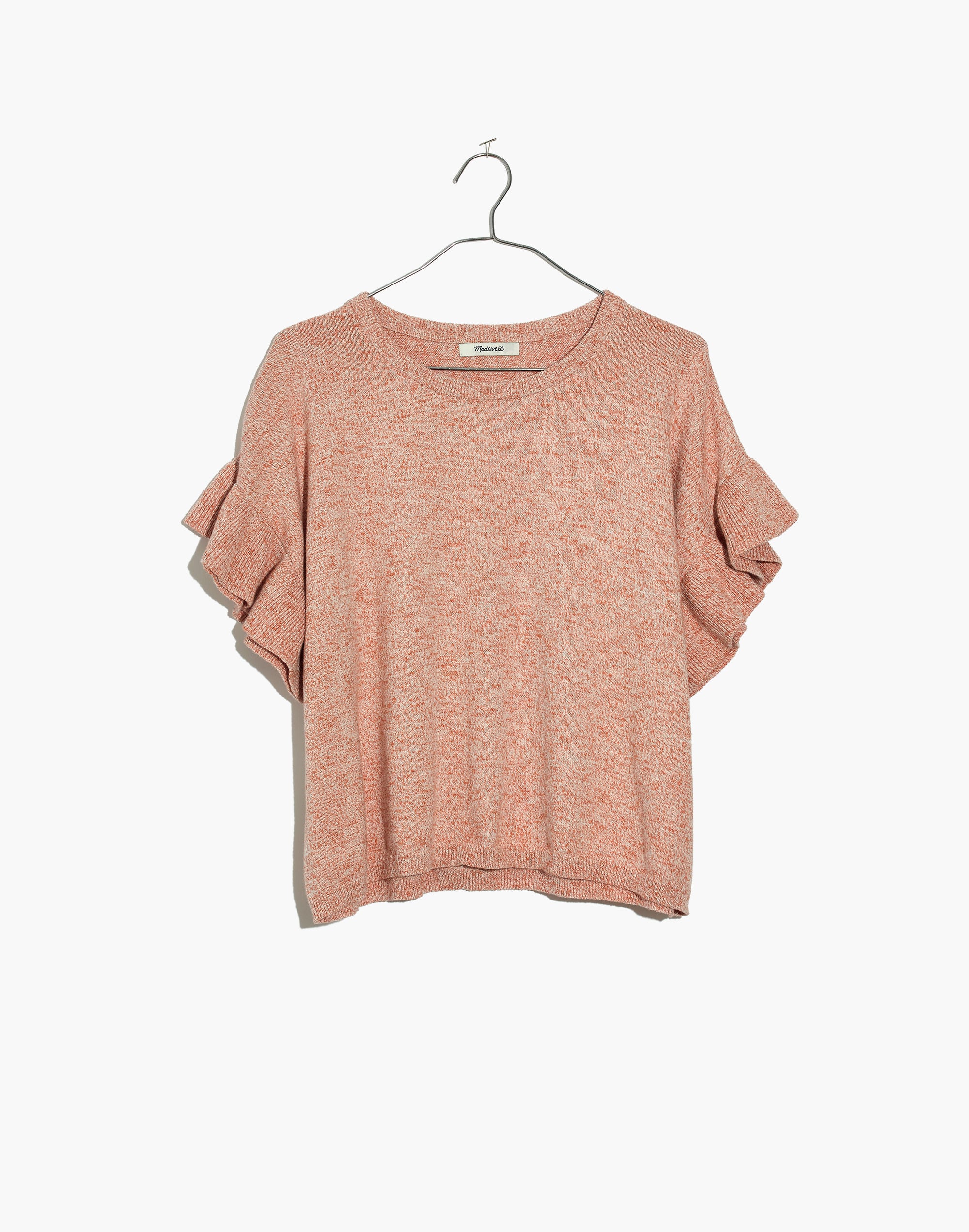 Ruffle-Sleeve Sweater Tee