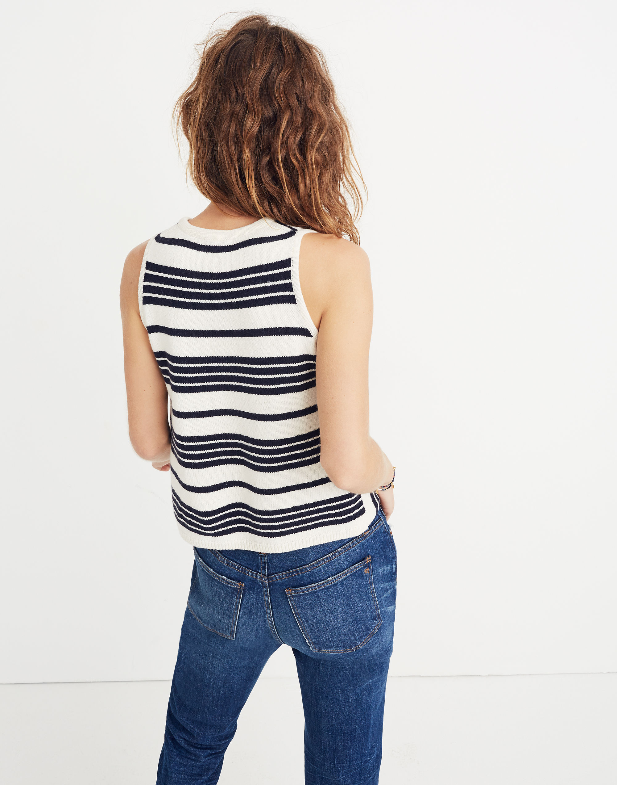 Stripe-Play Sweater Tank
