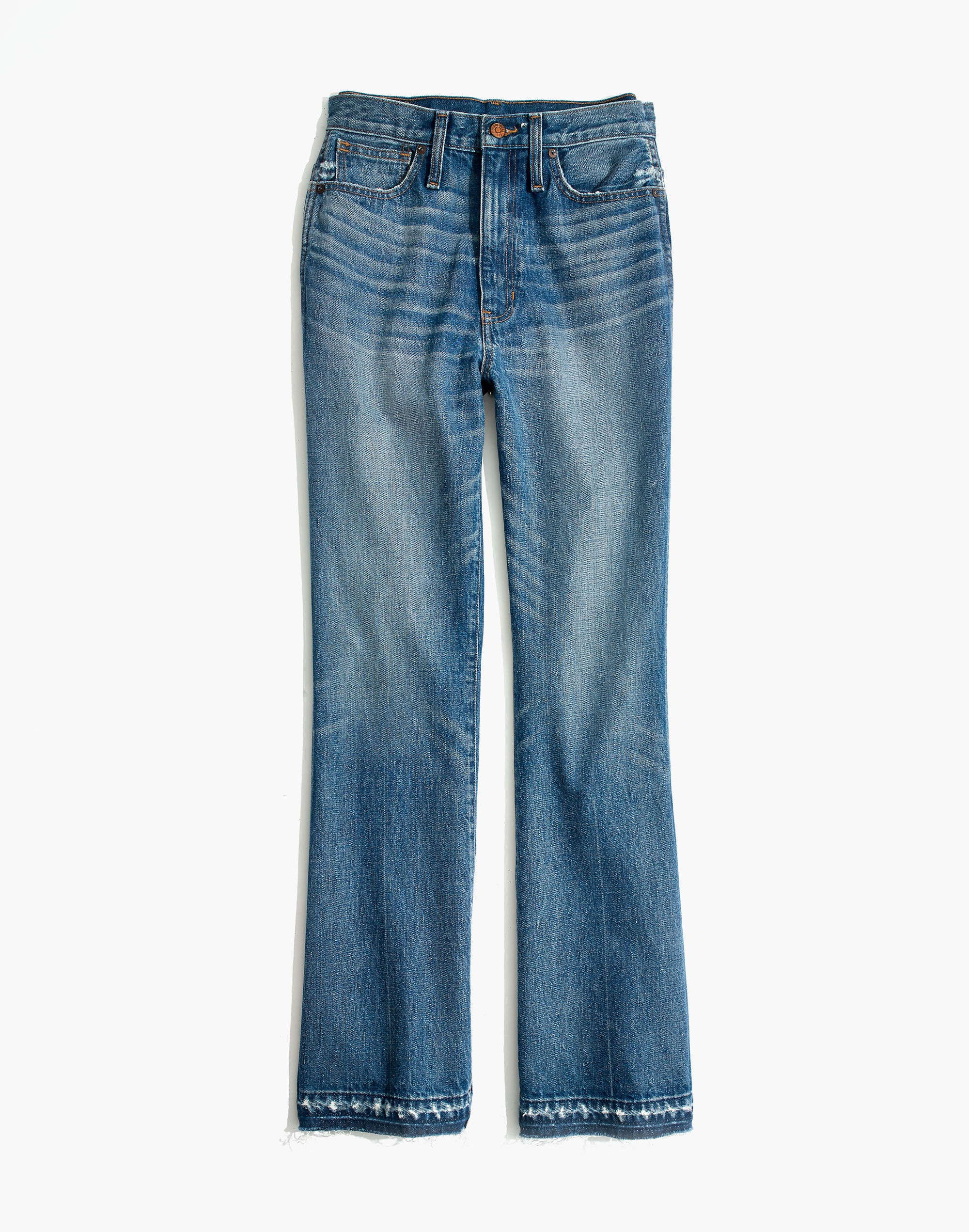 Rigid Flare Jeans: Drop-Hem Edition