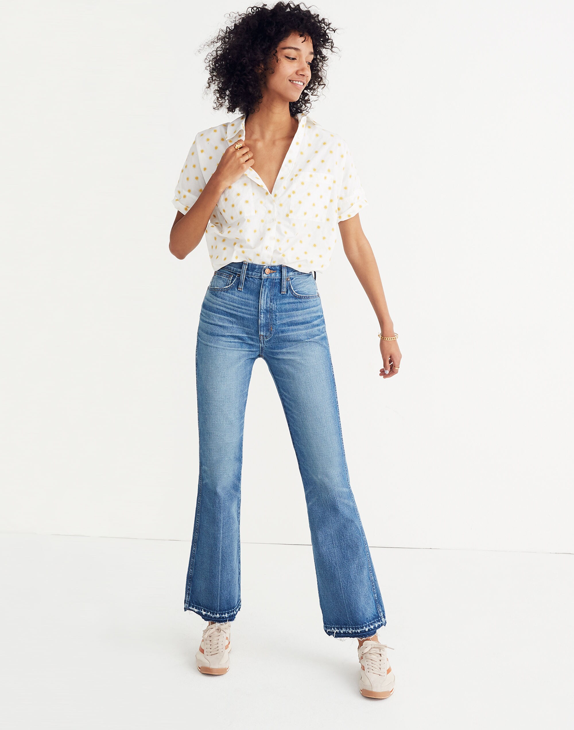 Rigid Flare Jeans: Drop-Hem Edition