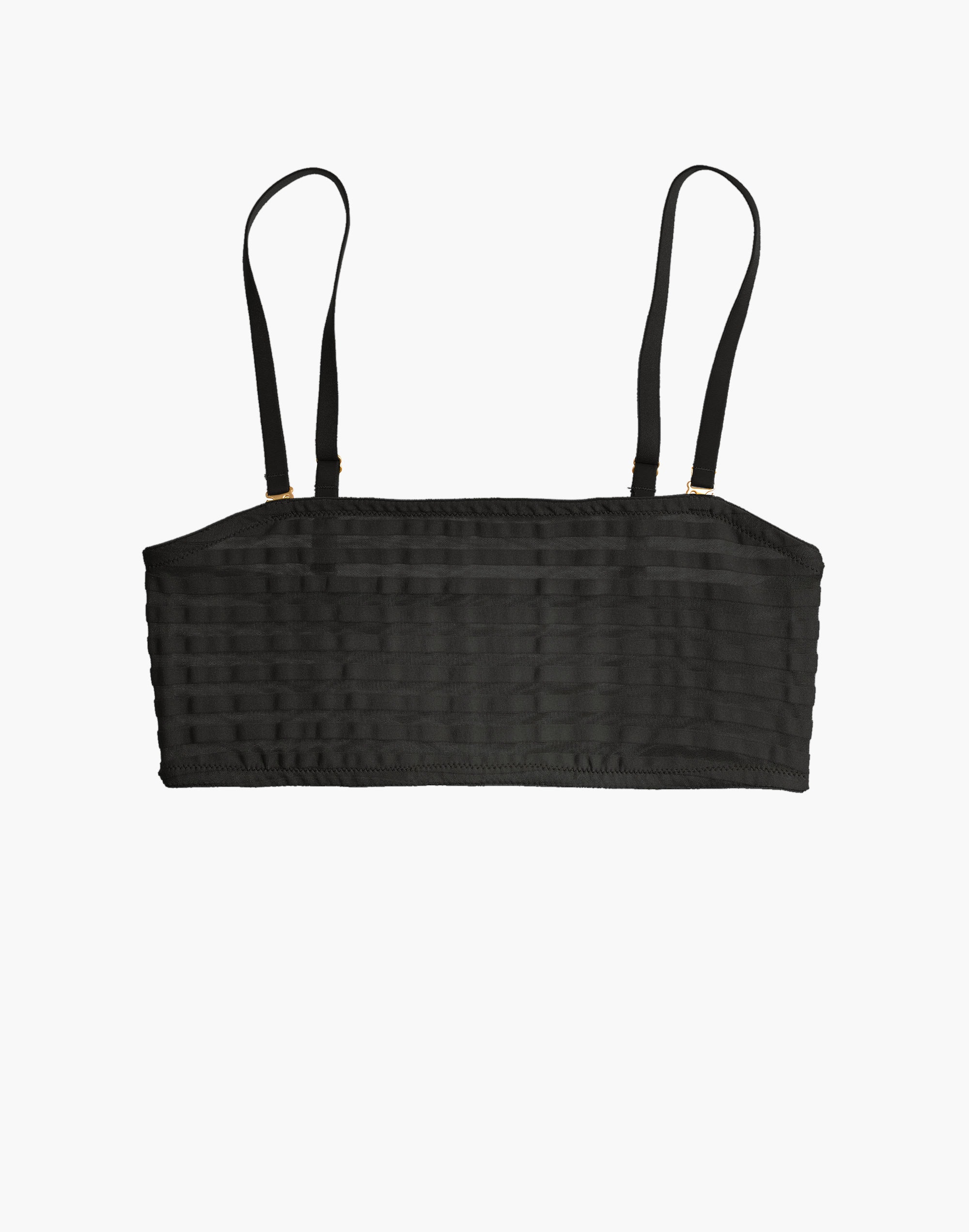 Sheer-Stripe Dani Bandeau Bralette