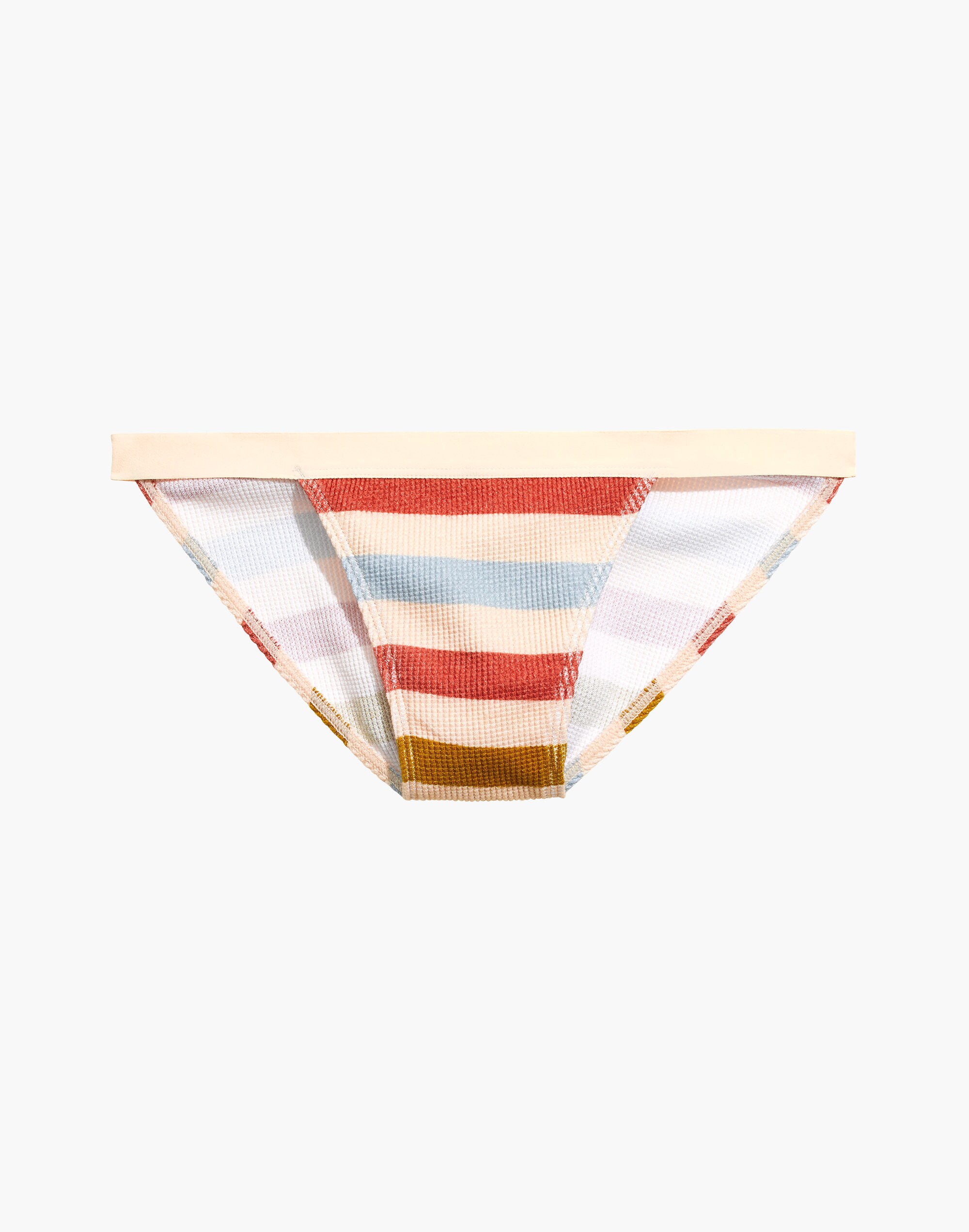 Waffle Knit String Bikini in Hewitt Stripe