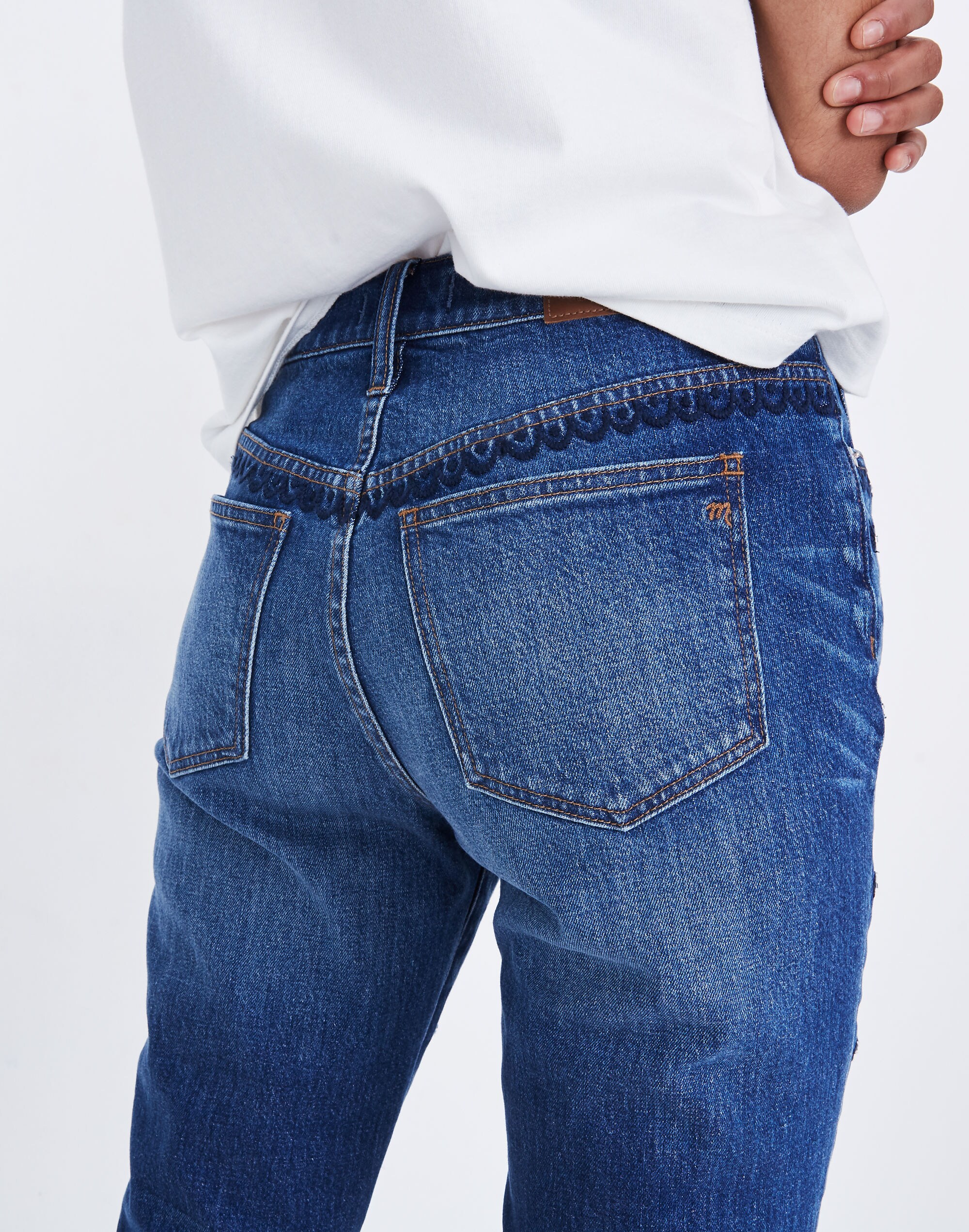 The High-Rise Slim Boyjean: Beaded Edition