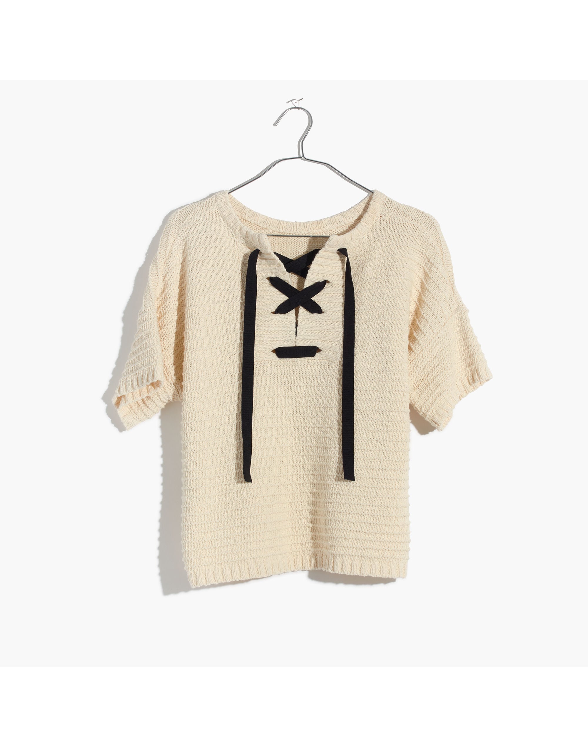 Lace-Back Sweater Tee