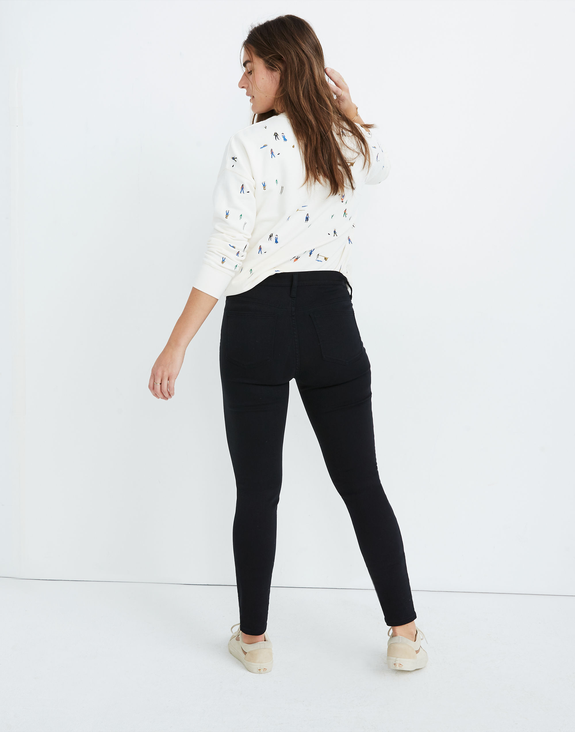 Tall 9" Mid-Rise Skinny Jeans in Lunar Wash: TENCEL&trade; Denim Edition
