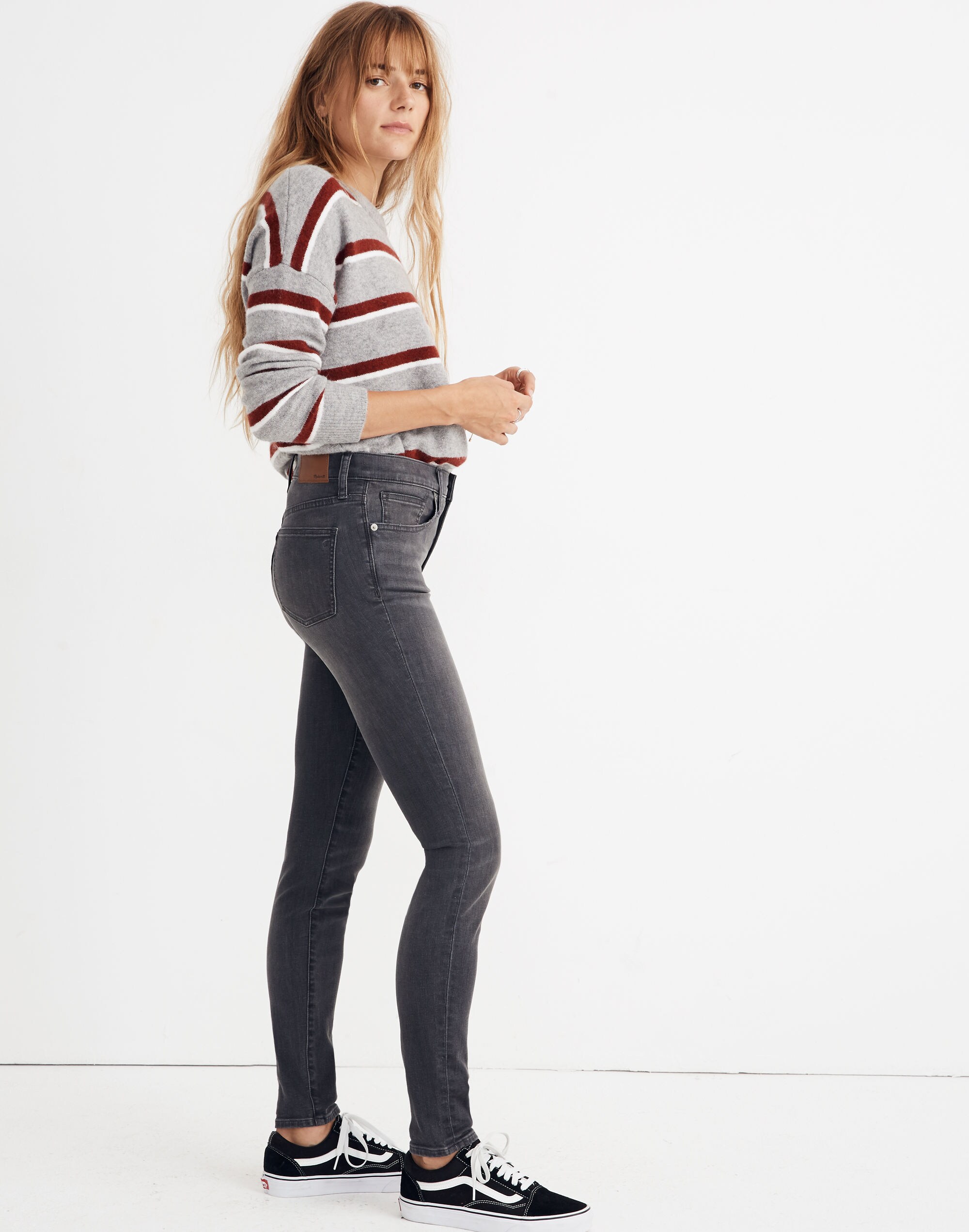 9" Mid-Rise Skinny Jeans in Coltrane Wash