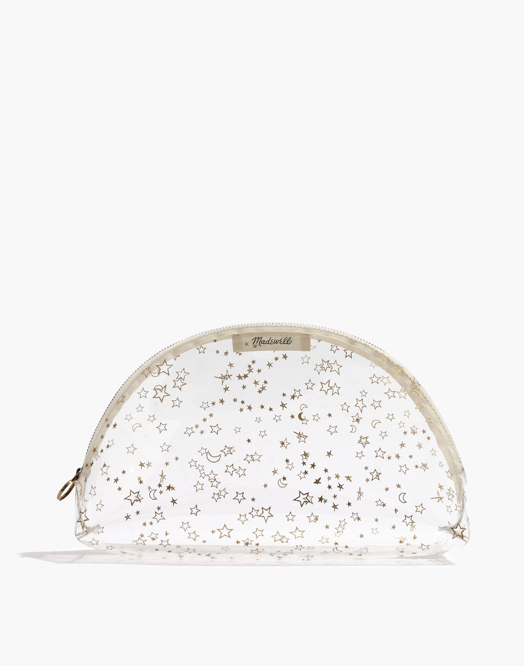 Large Crystalline Half-Moon Pouch in Starry Night