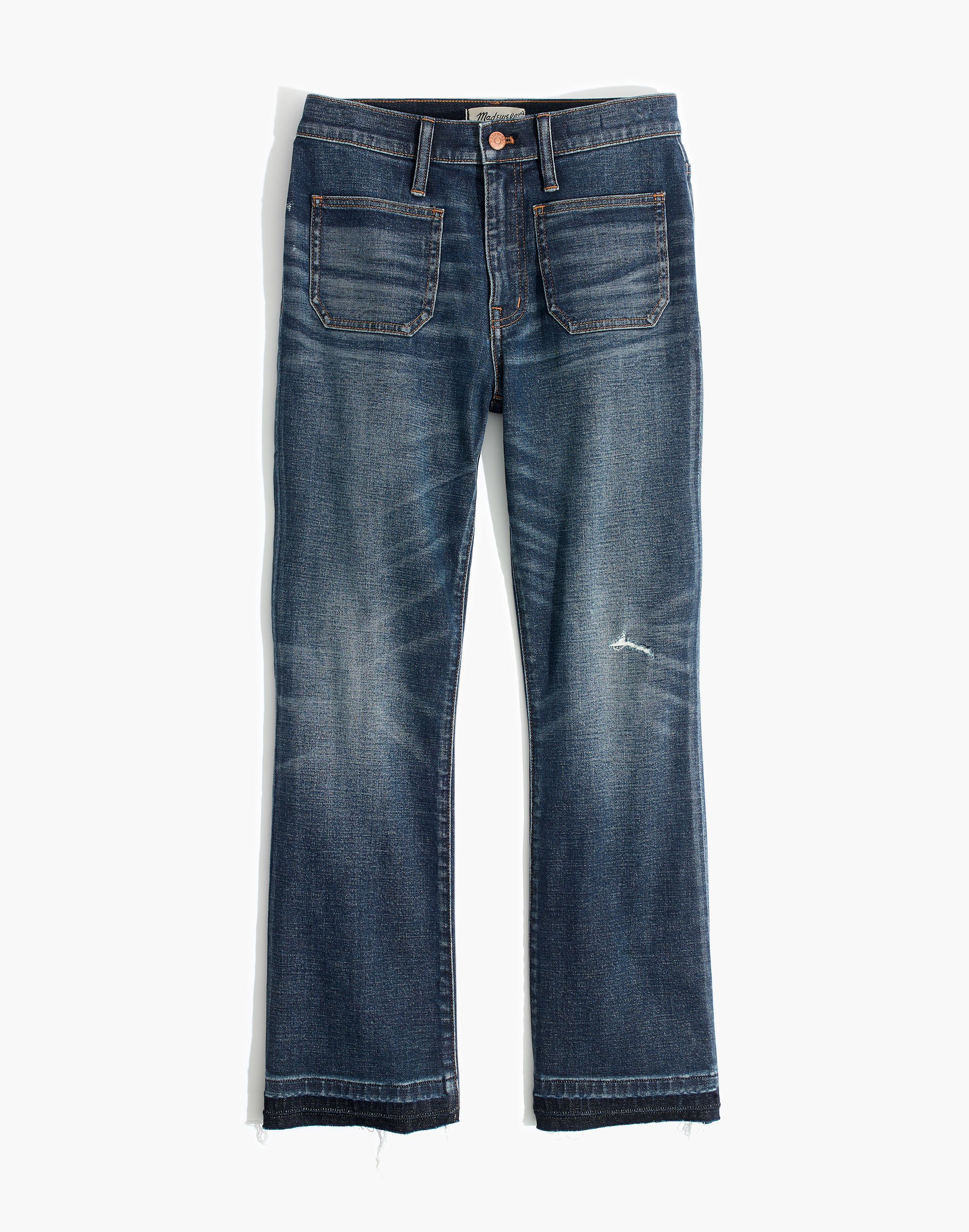 Cali Demi-Boot Jeans: Patch Pocket Edition