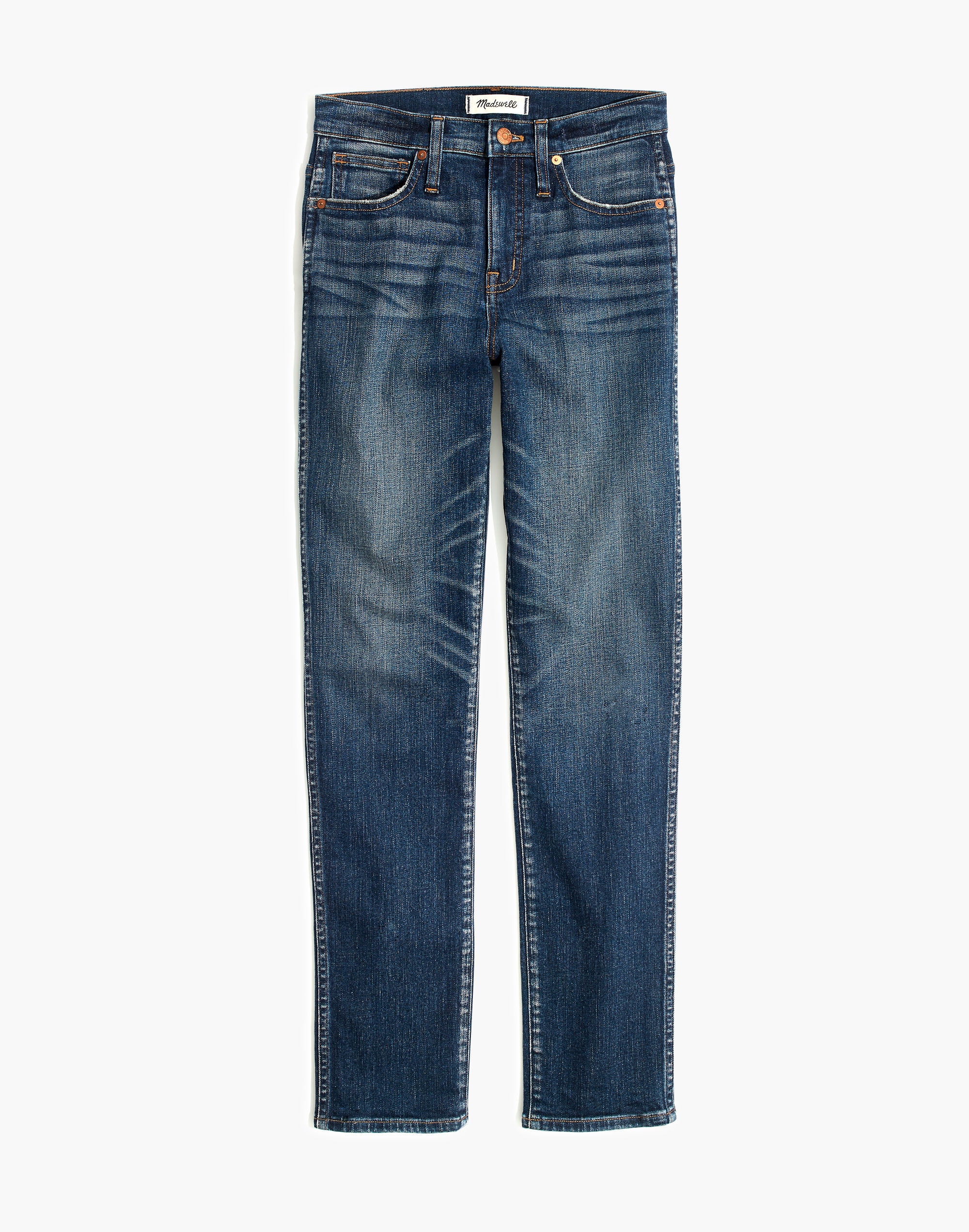 Petite Slim Straight Jeans in Hammond Wash