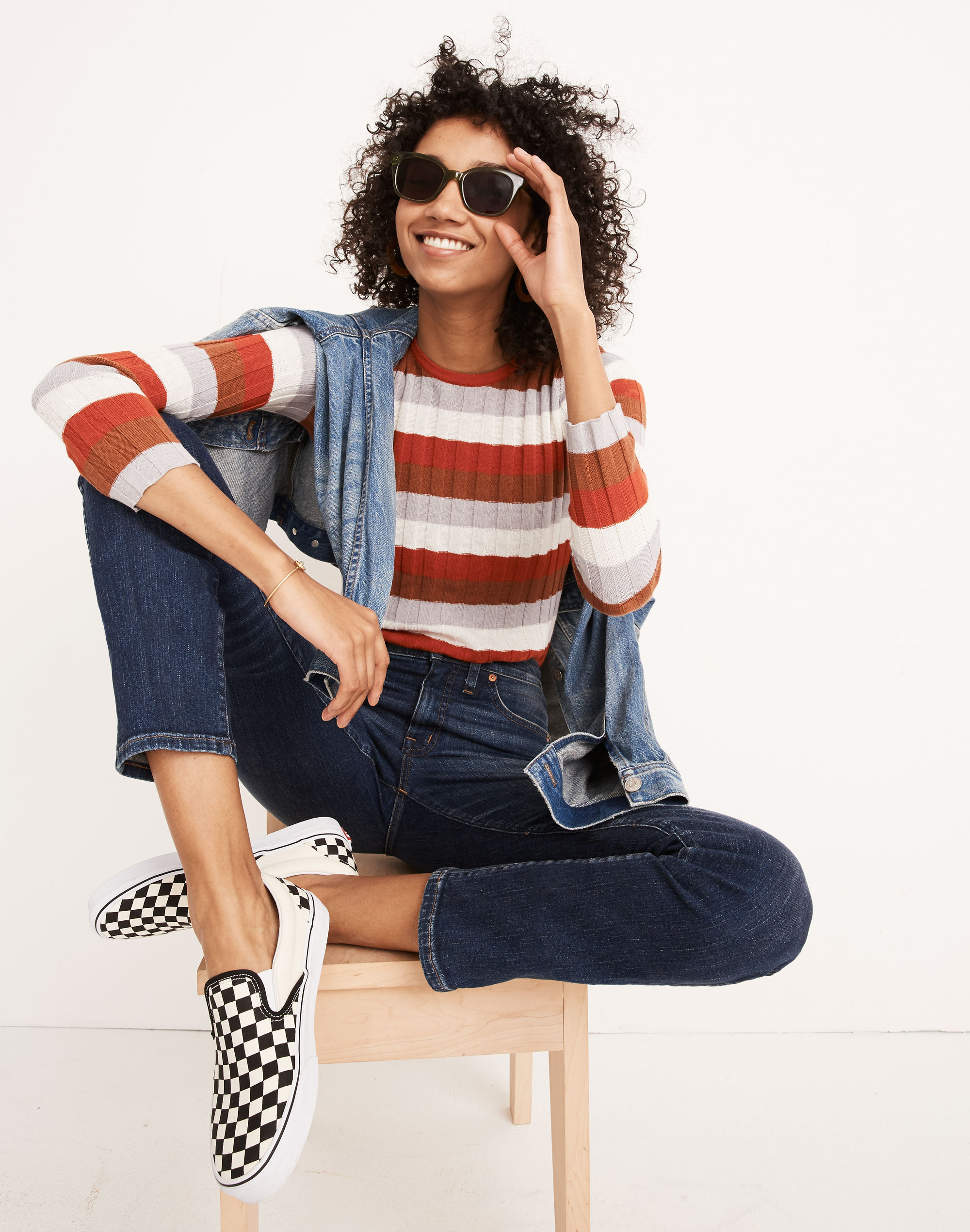 Petite Slim Straight Jeans in Hammond Wash