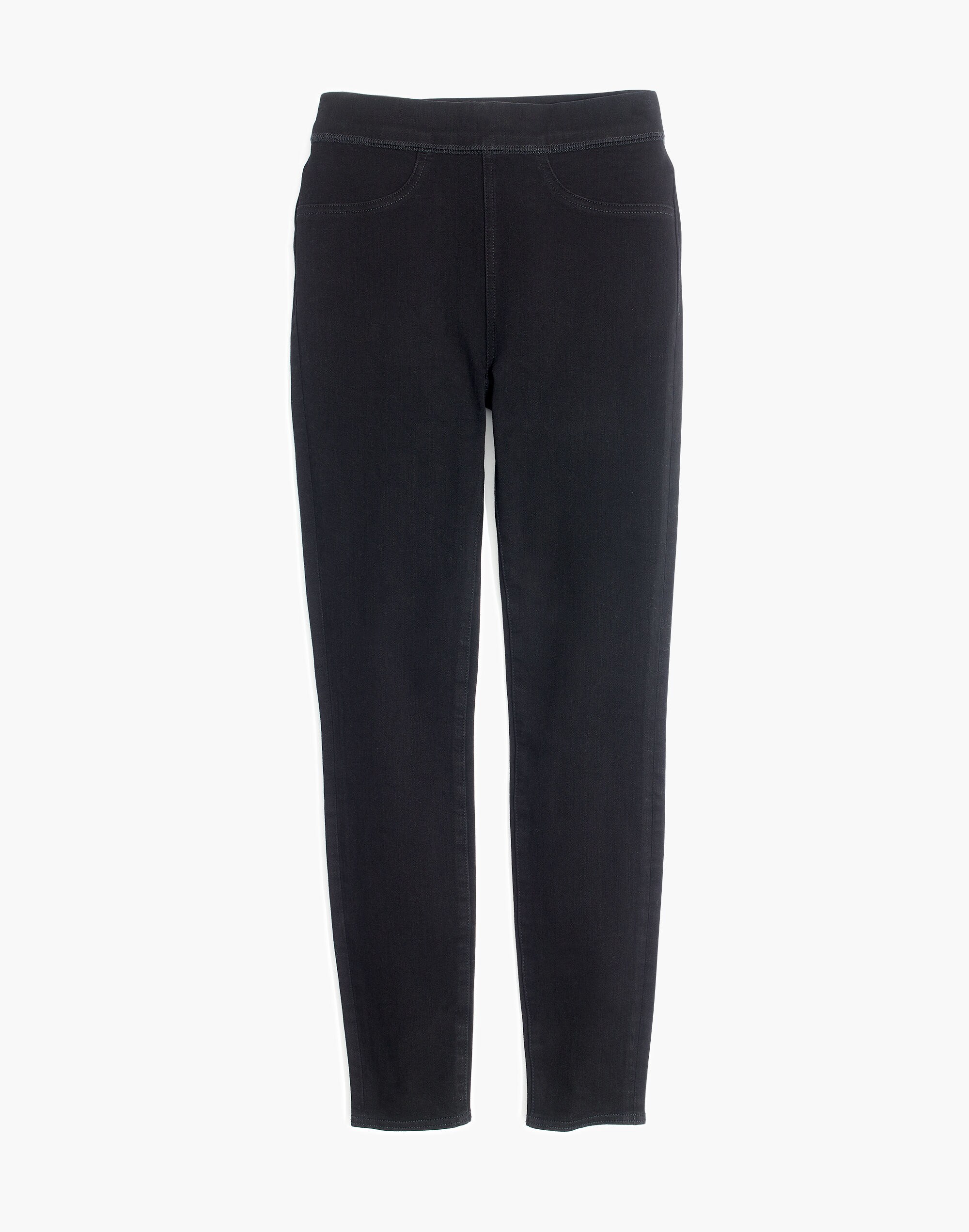 Pull-On Jeans in Black Frost