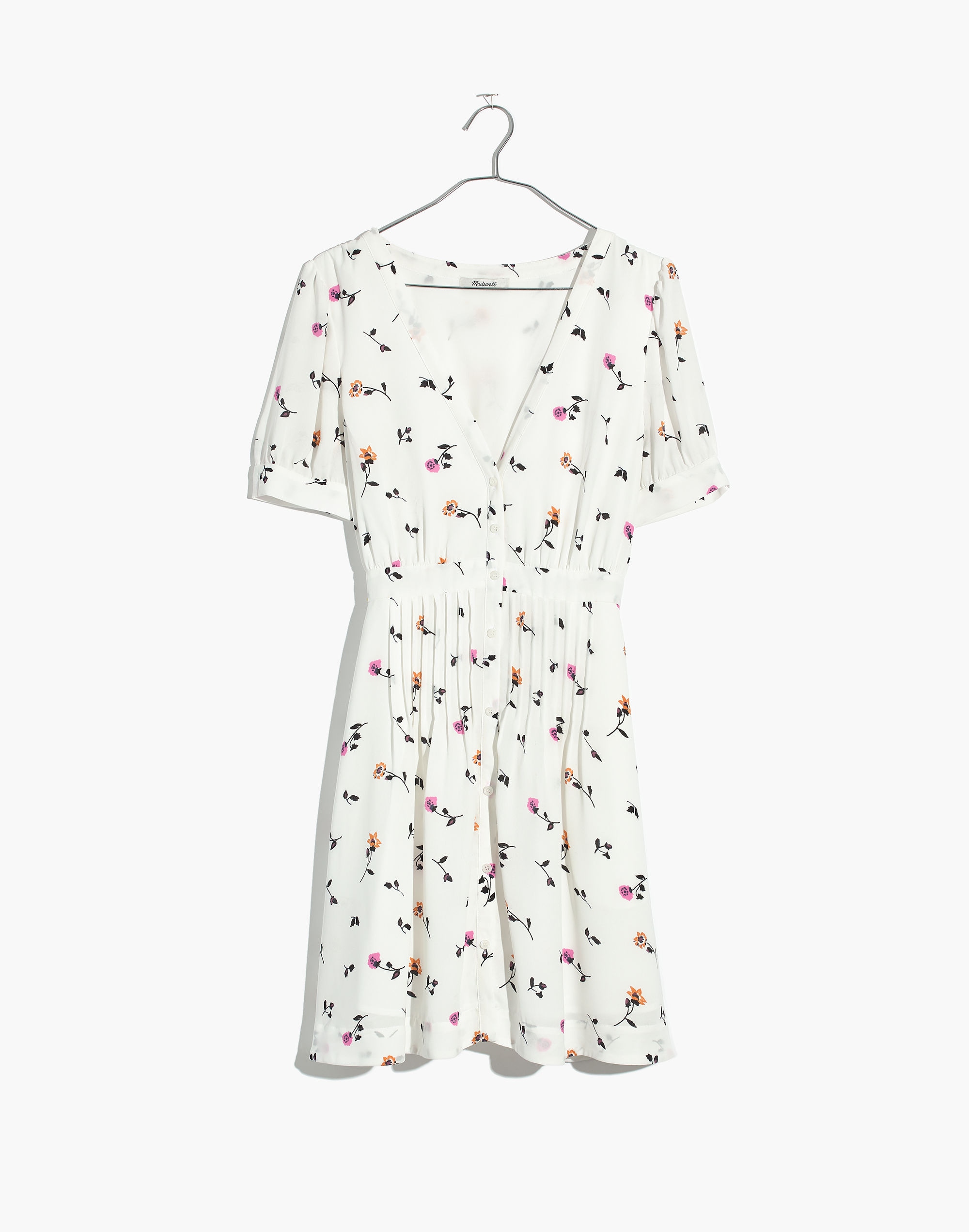 Daylily Pintuck Dress in Sweet Blossoms