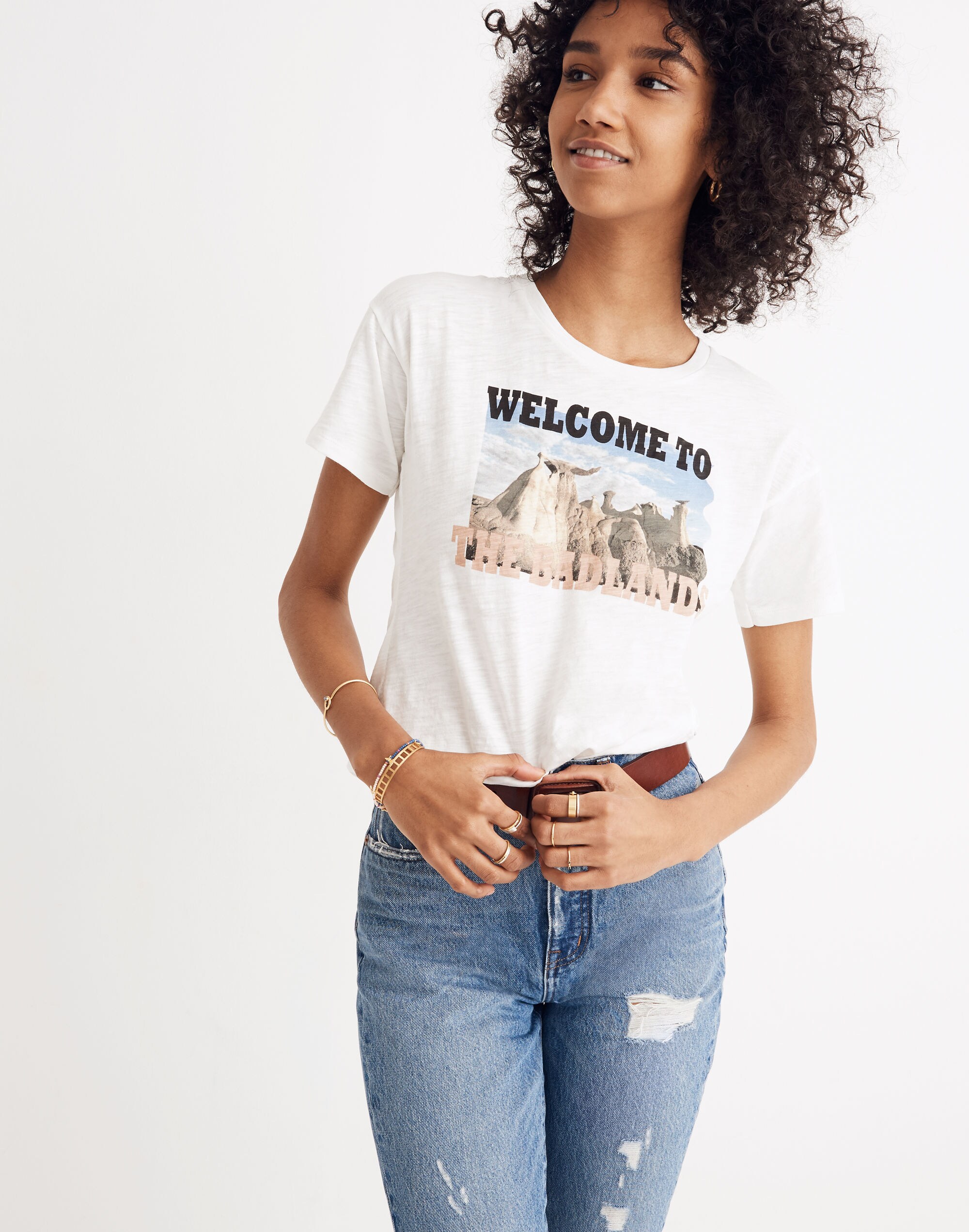 Welcome to the Badlands Whisper Cotton Crewneck Tee