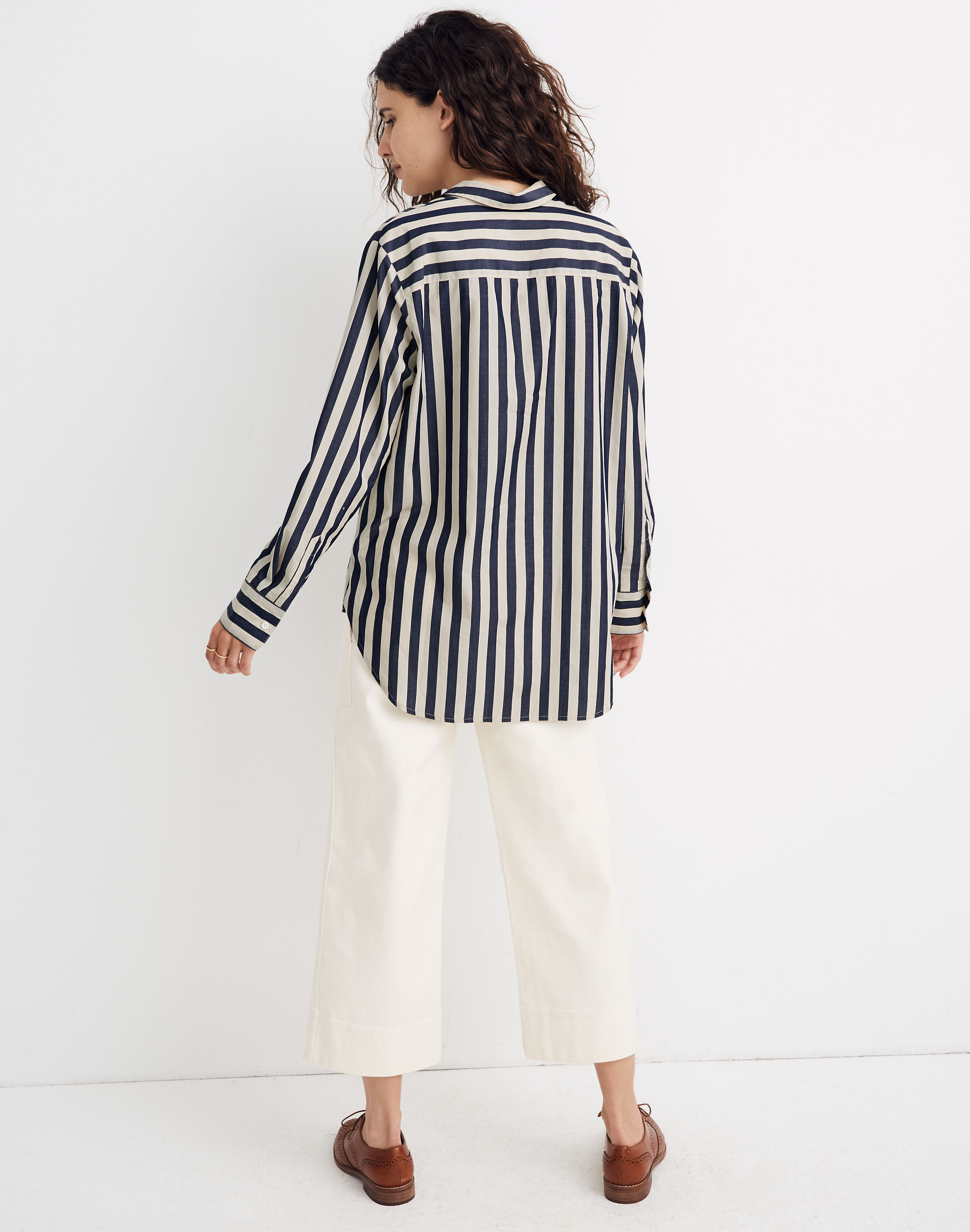 Tunic Shirt in Hampden Stripe