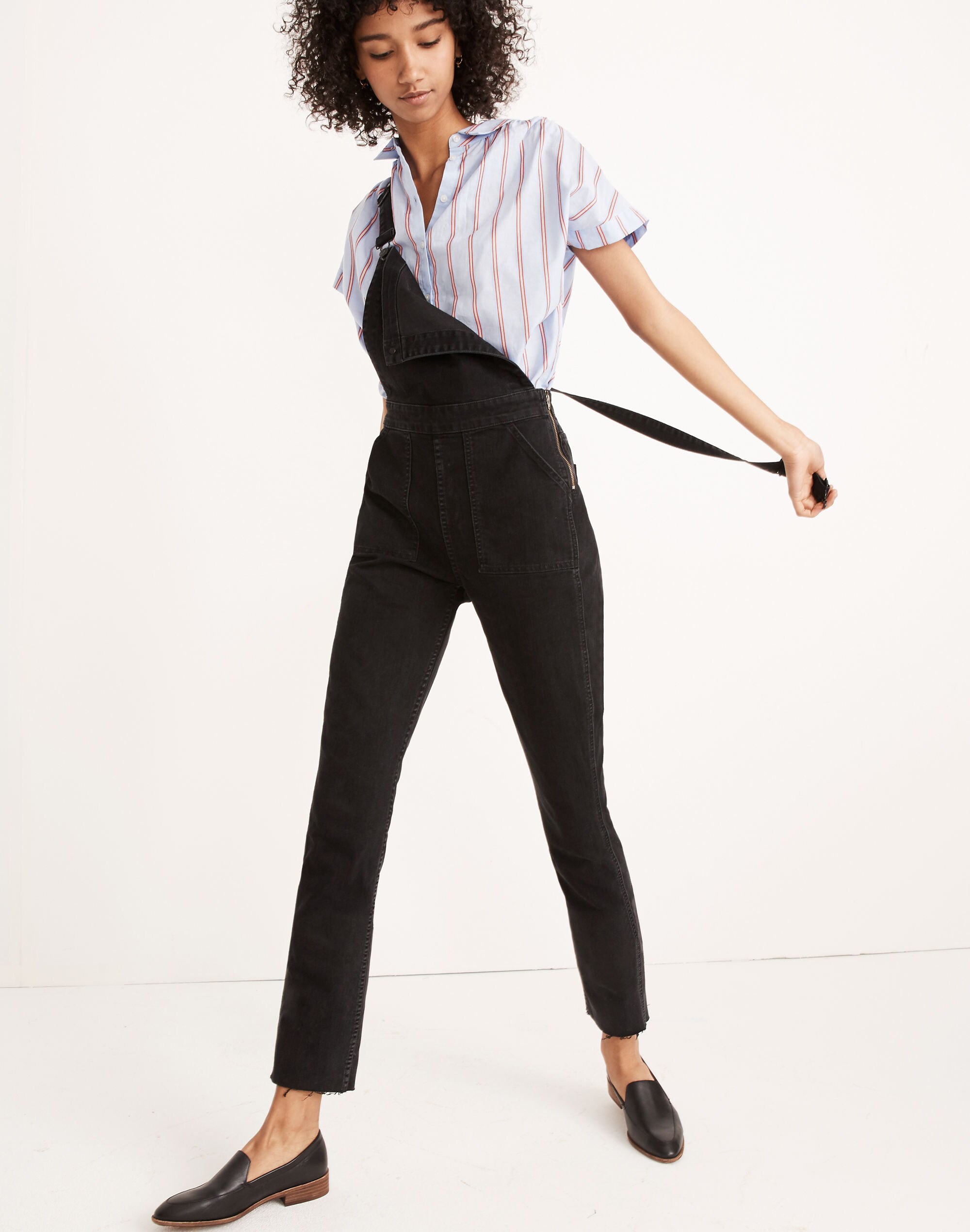 Skinny Overalls in Lunar Wash