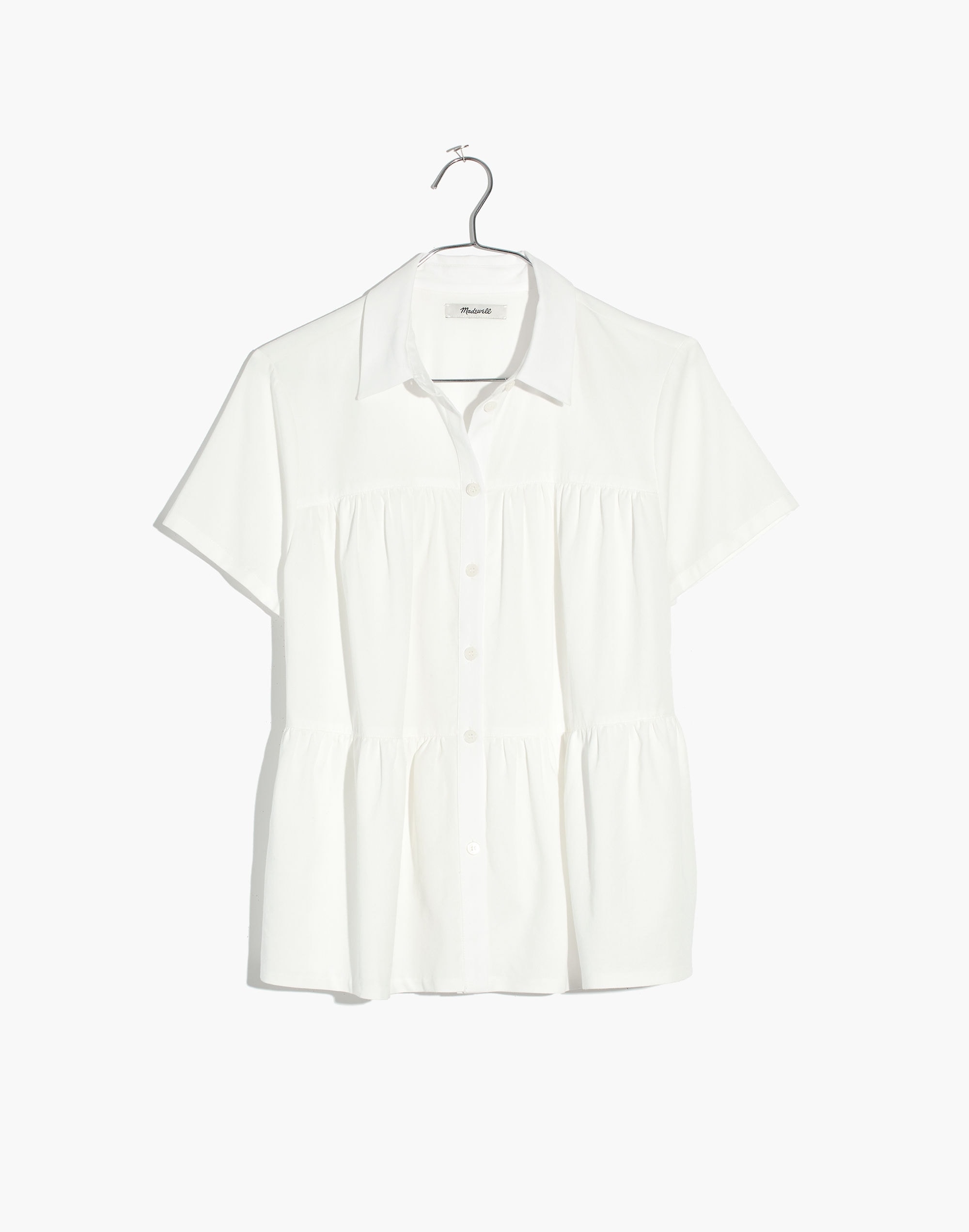 Seamed Button-Down Shirt