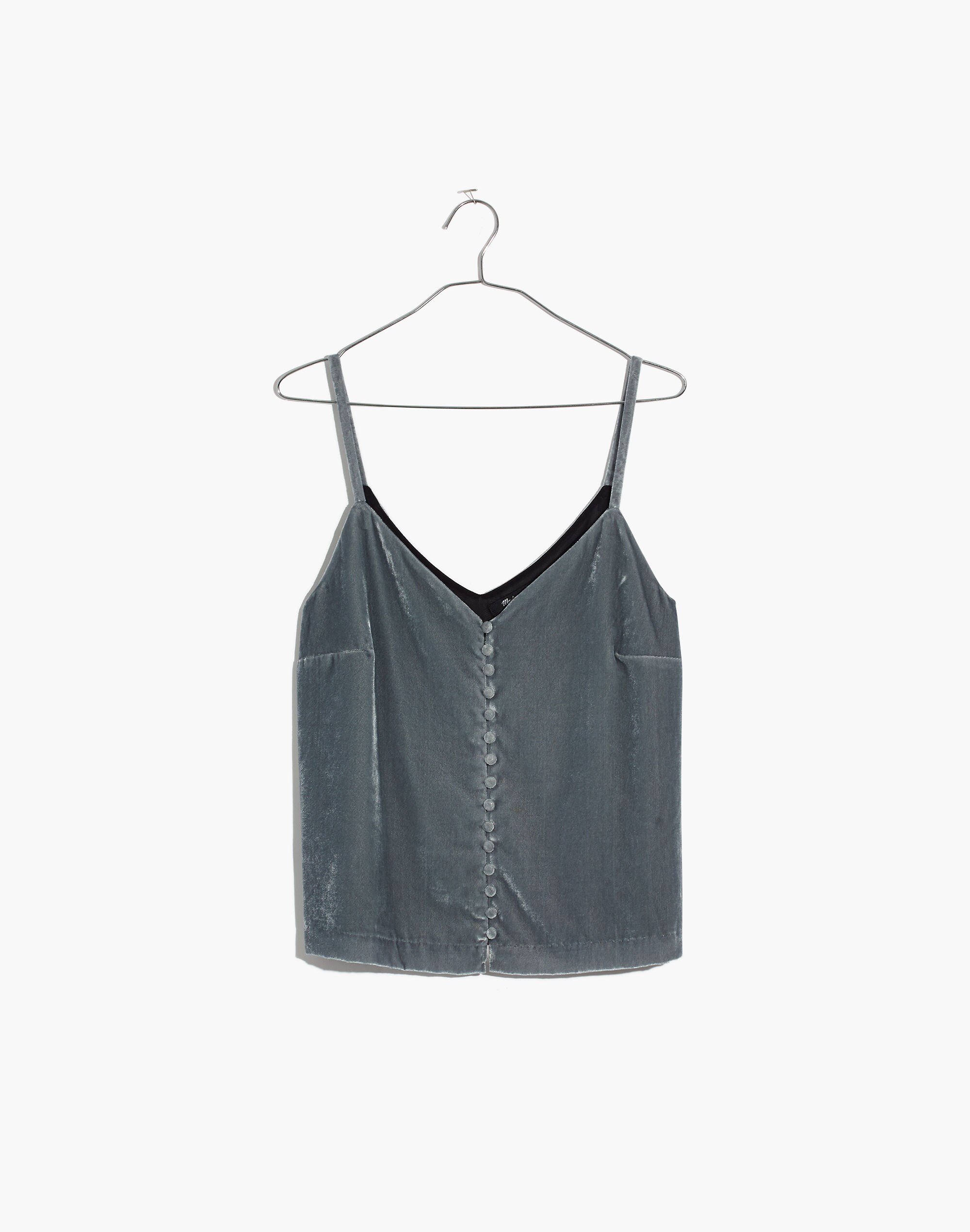 Velvet Button-Down Cami