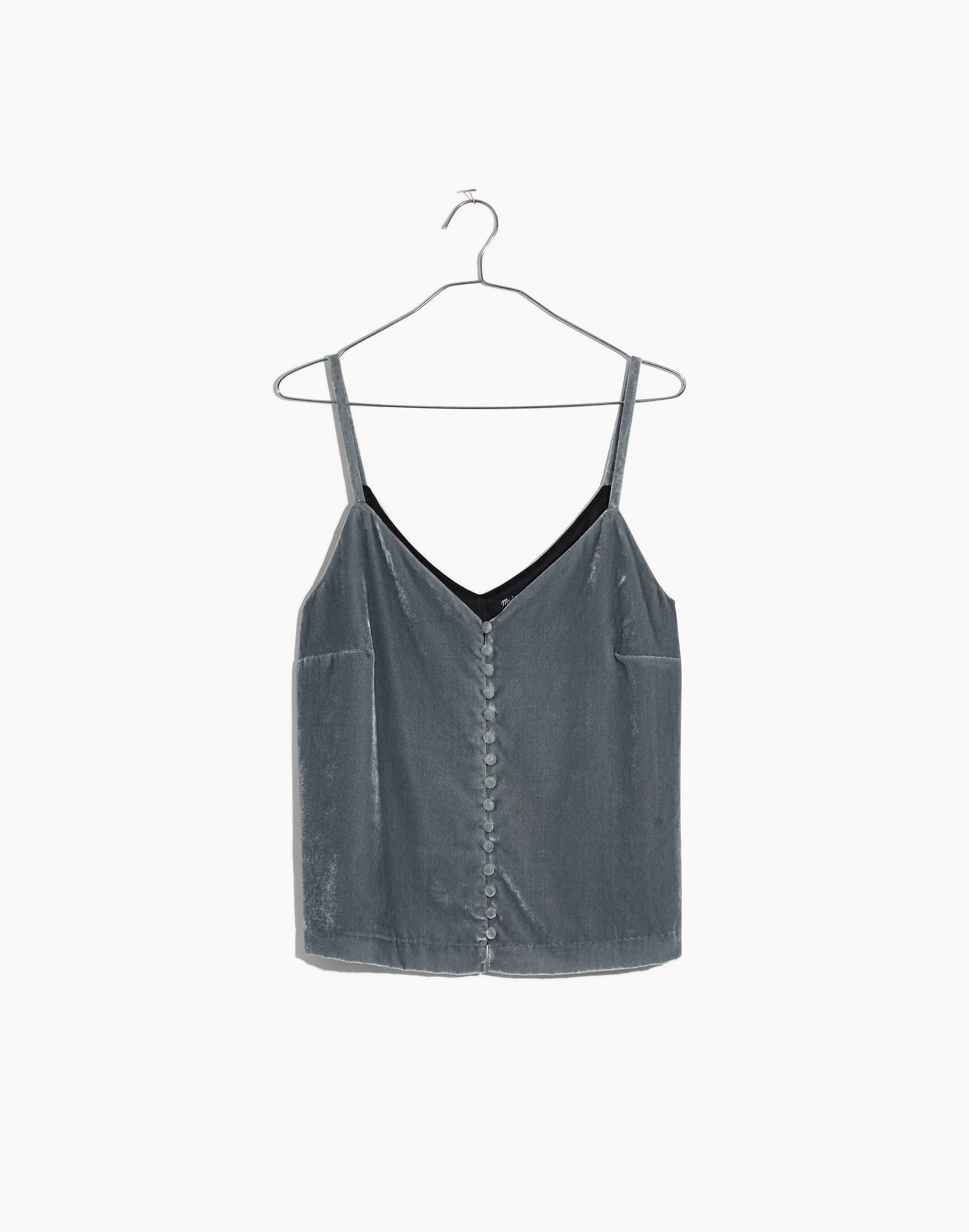 Velvet Button-Down Cami