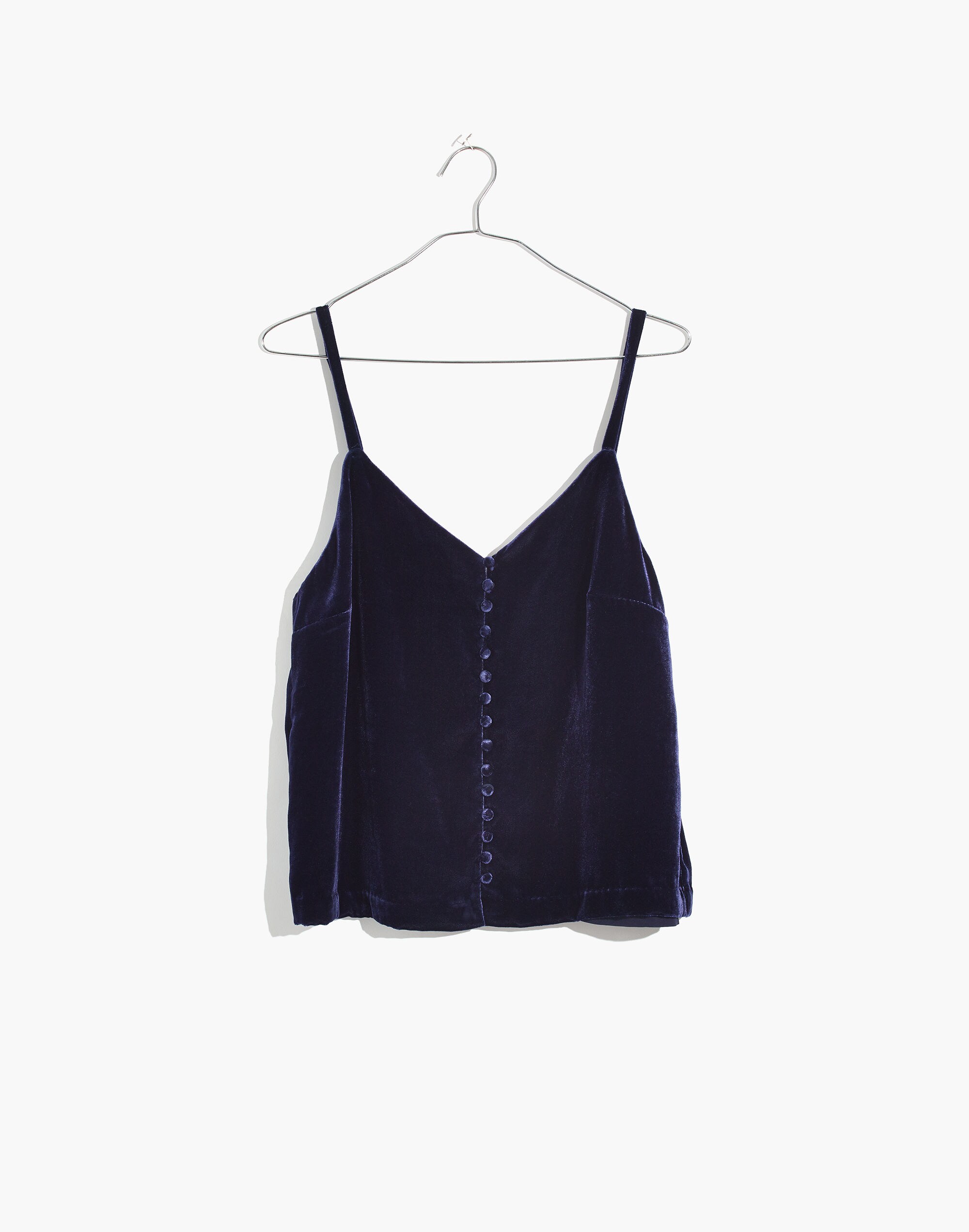 Velvet Button-Down Cami