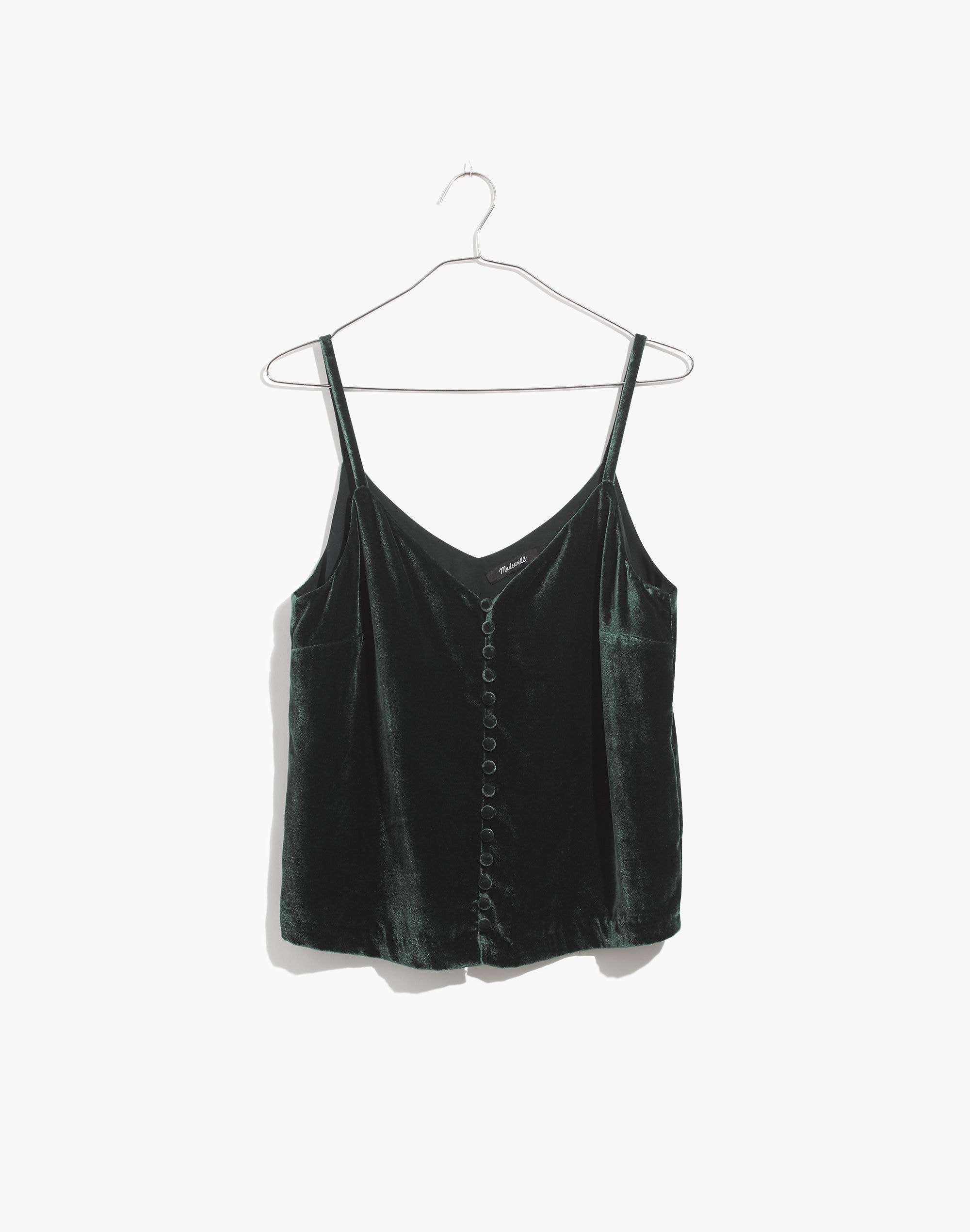 Velvet Button-Down Cami