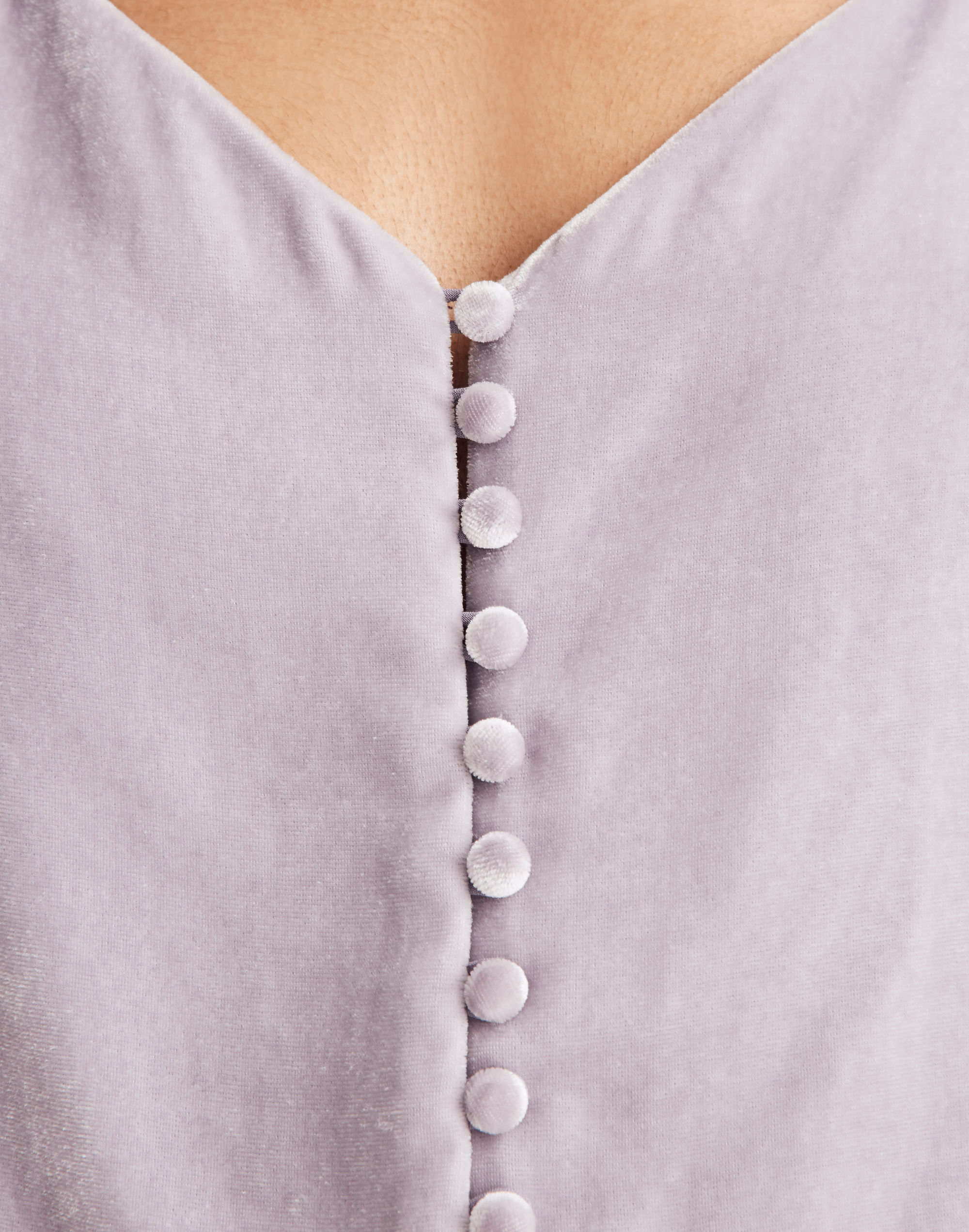 Velvet Button-Down Cami