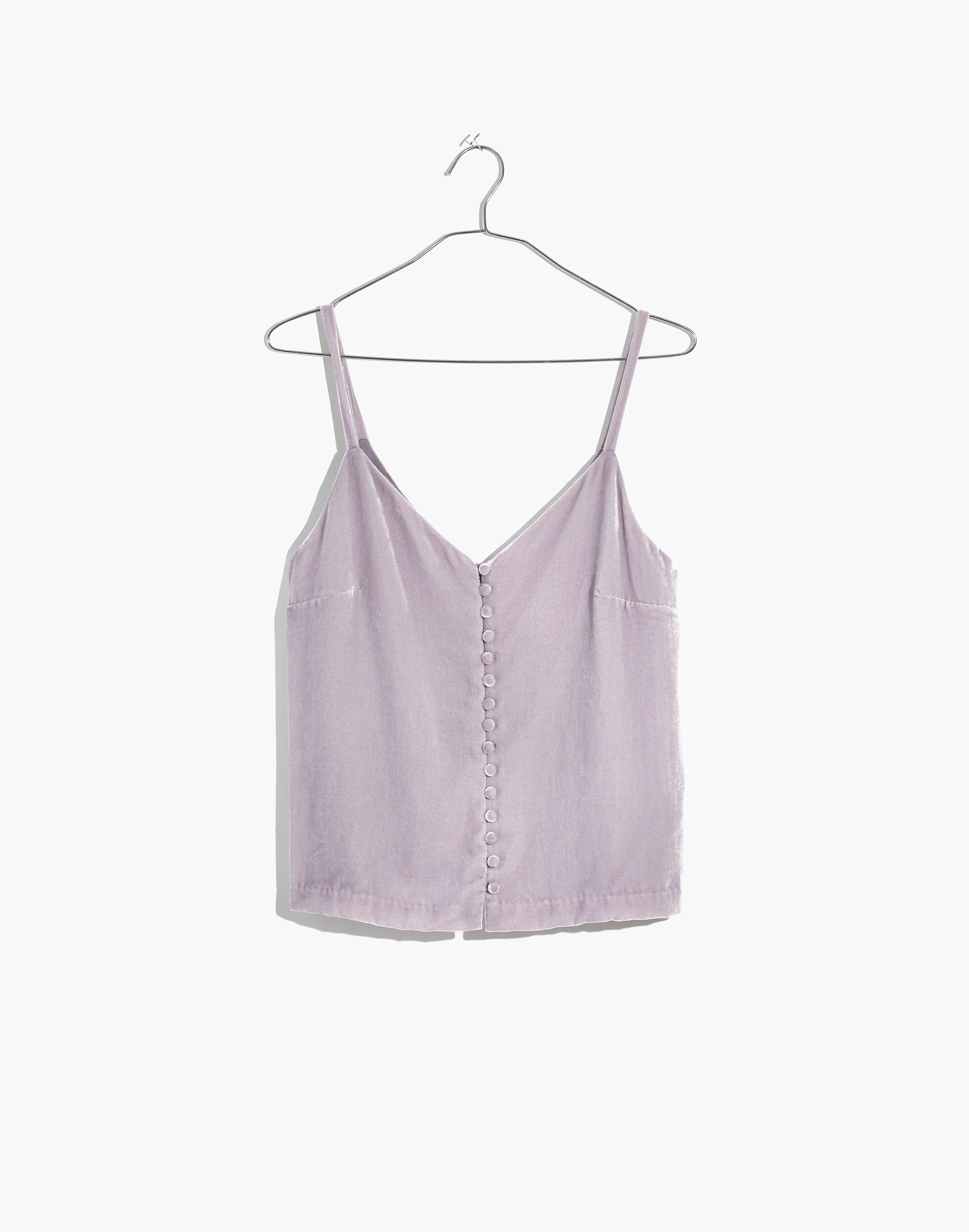 Velvet Button-Down Cami