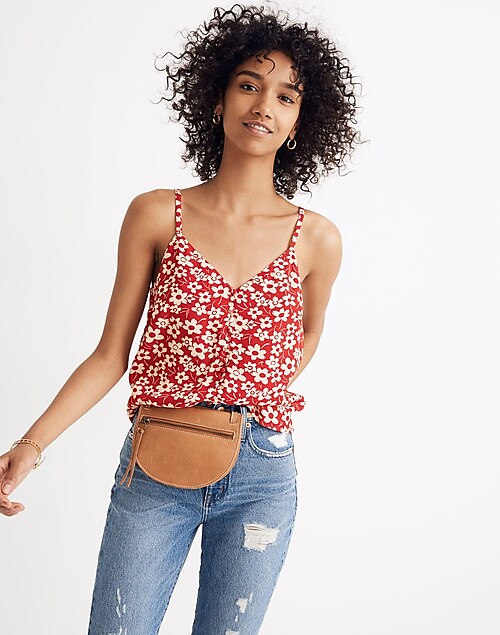Women's Button-Down Cami in Full Bloom