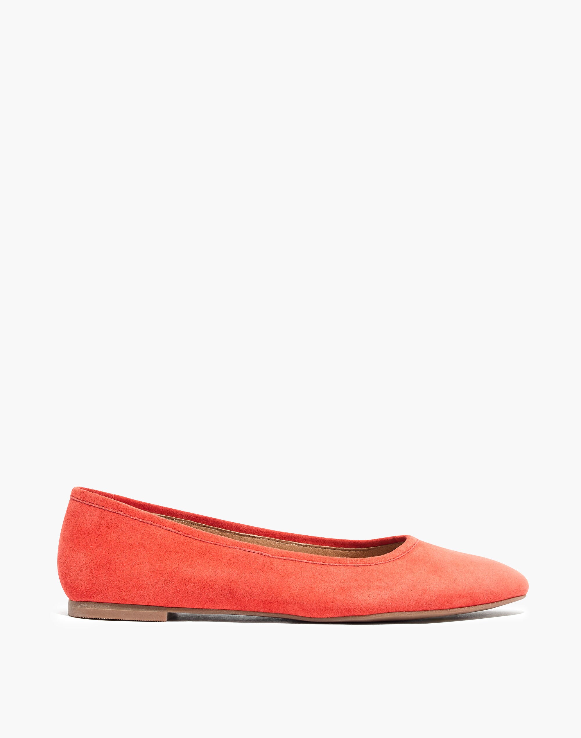 The Reid Ballet Flat in Suede