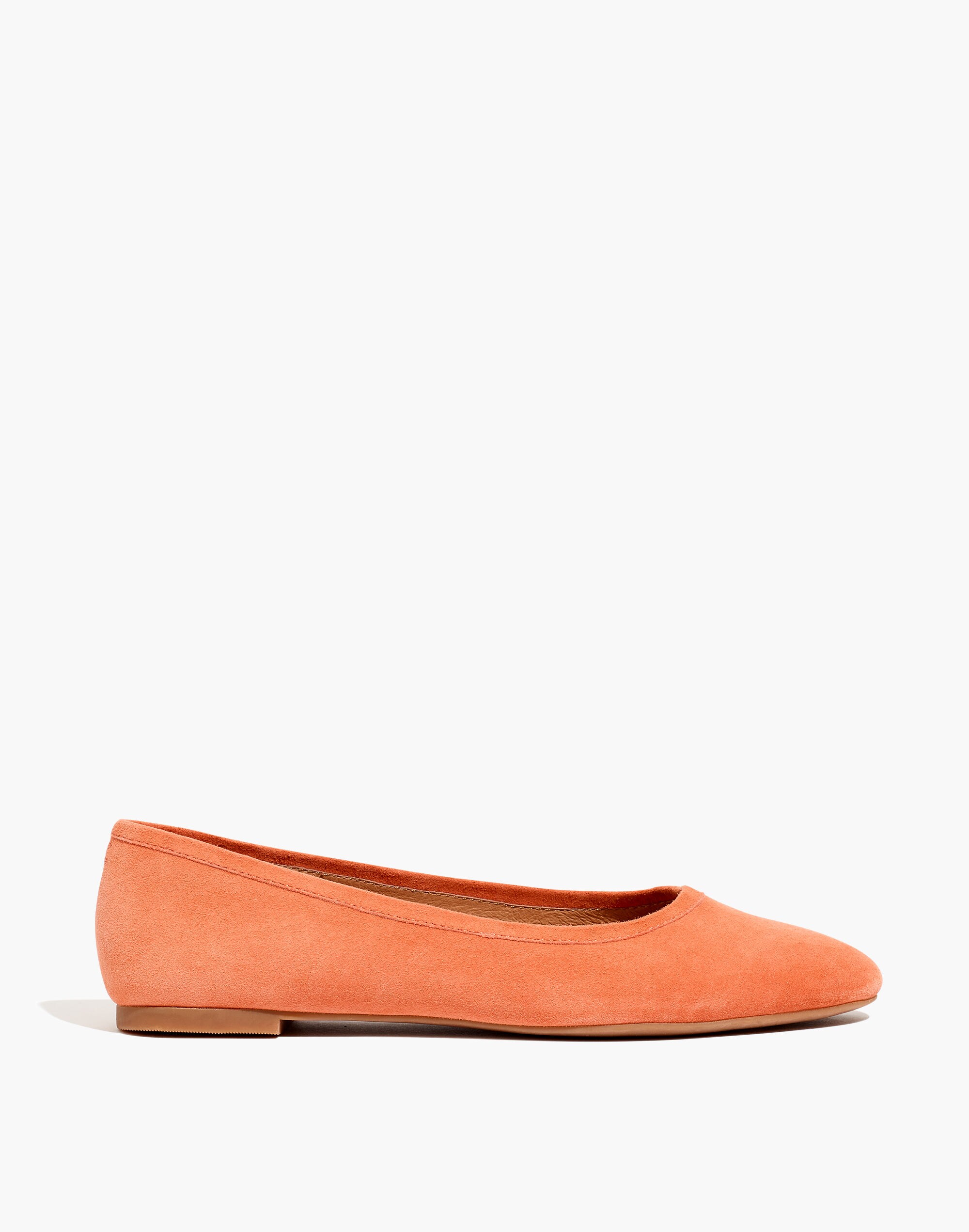 The Reid Ballet Flat in Suede