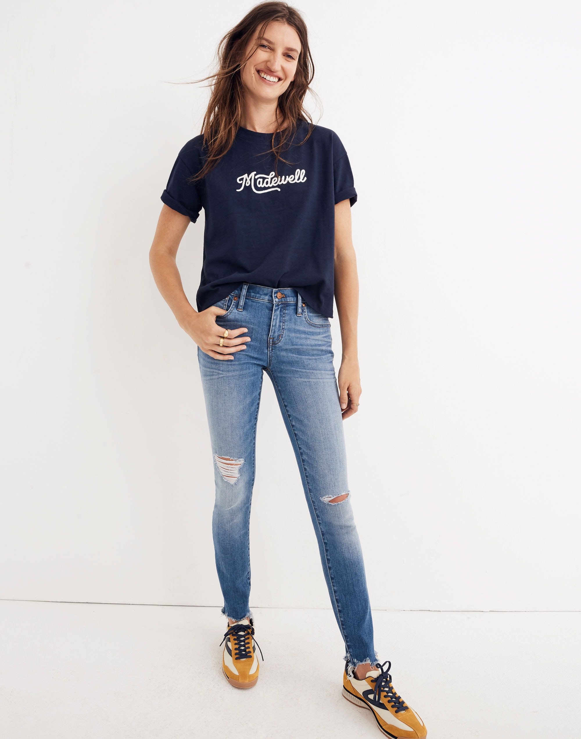 Tall 8" Skinny Jeans in Frankie Wash