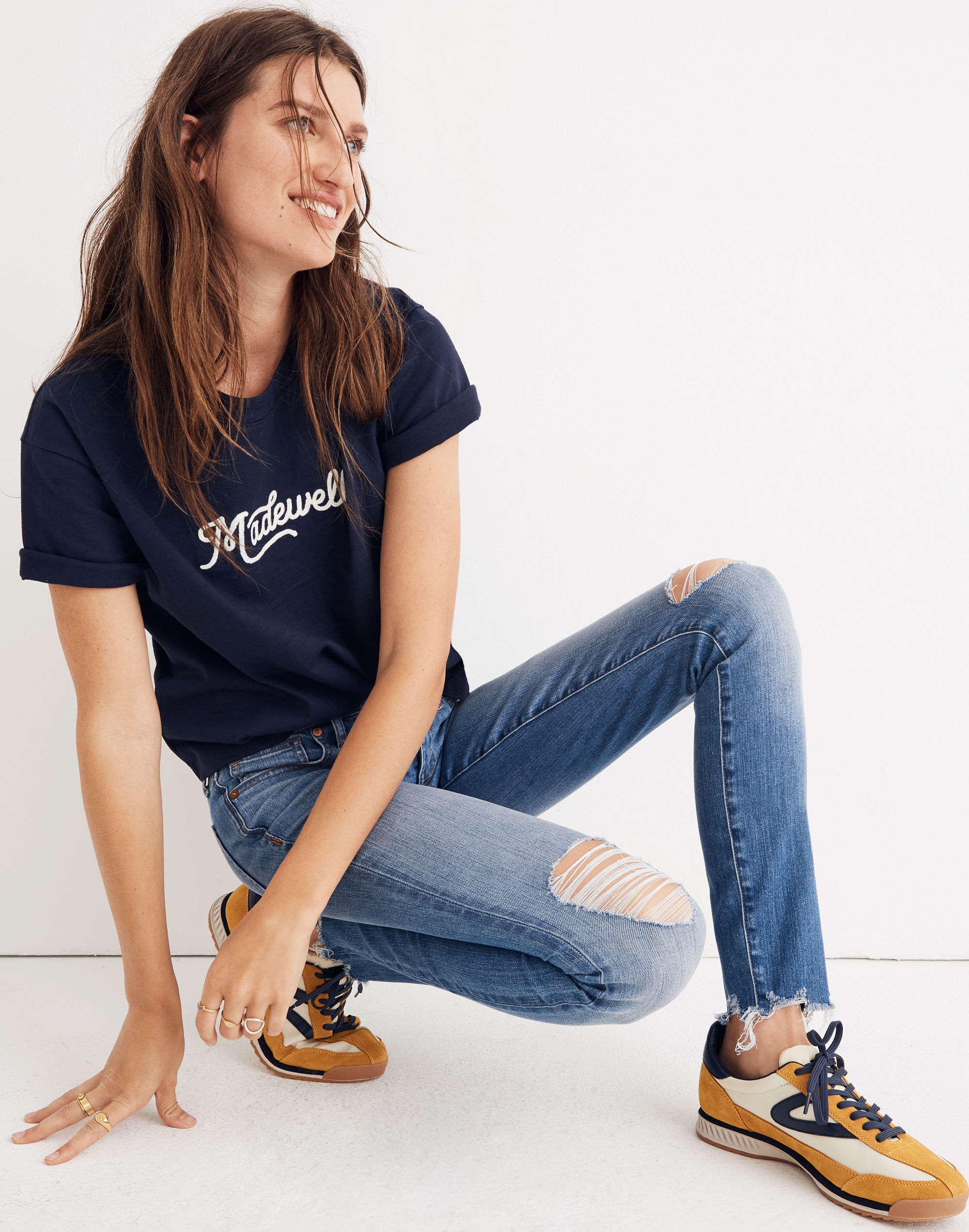 Tall 8" Skinny Jeans in Frankie Wash