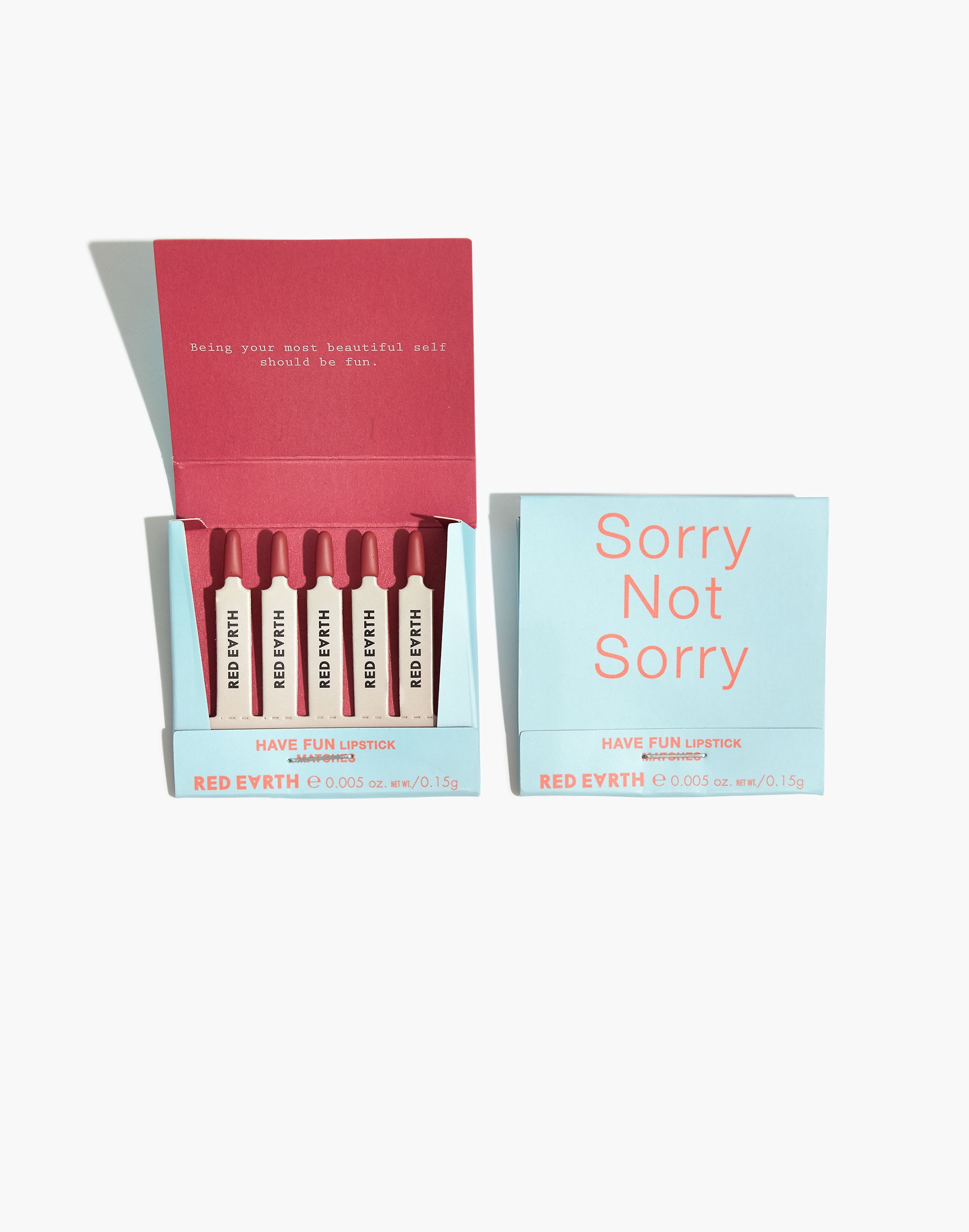 Red Earth 5 Piece Have Fun Lipstick Matches Set
