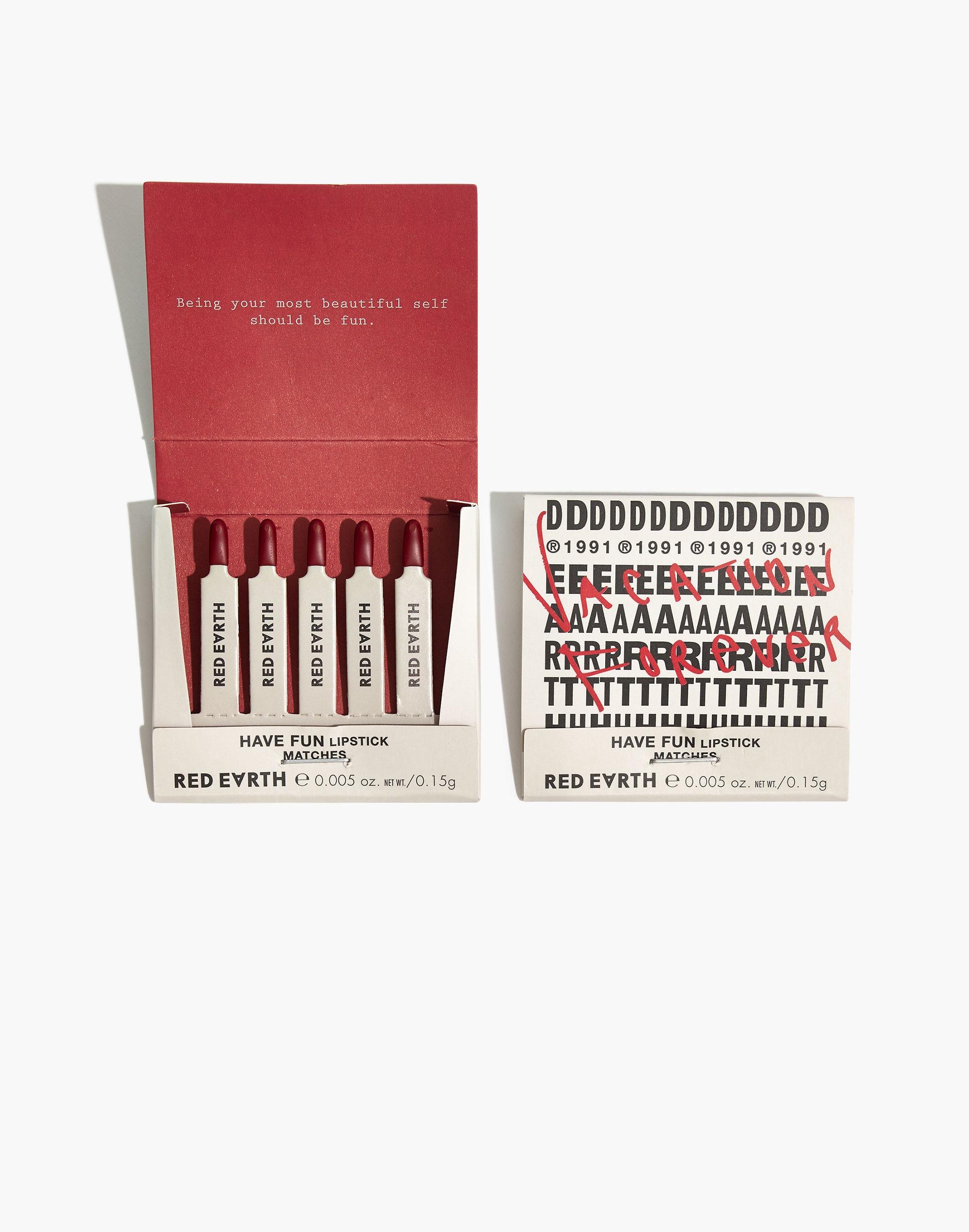 Red Earth 5 Piece Have Fun Lipstick Matches Set