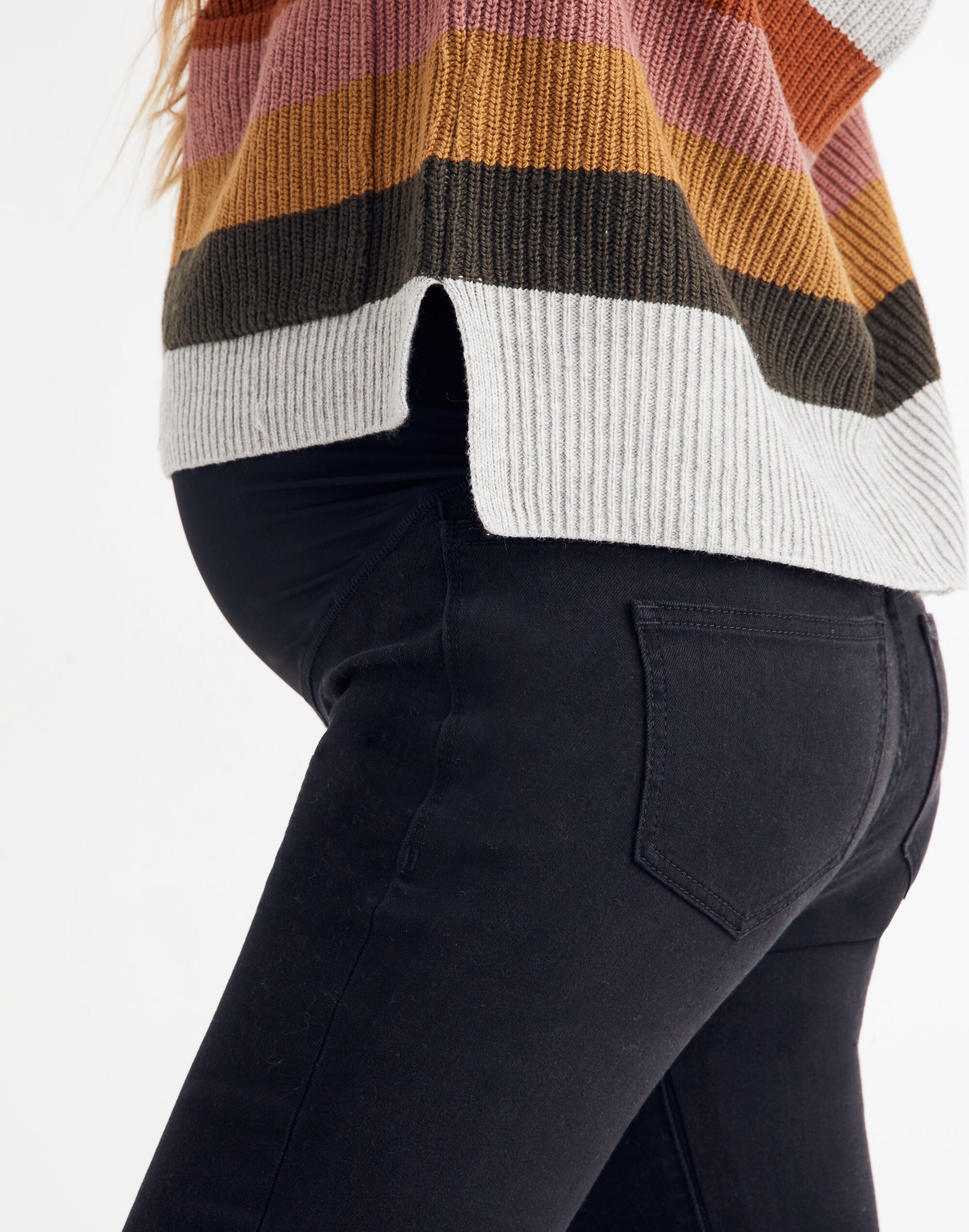 Maternity Over-the-Belly Skinny Jeans in Lunar Wash: TENCEL&trade; Denim Edition