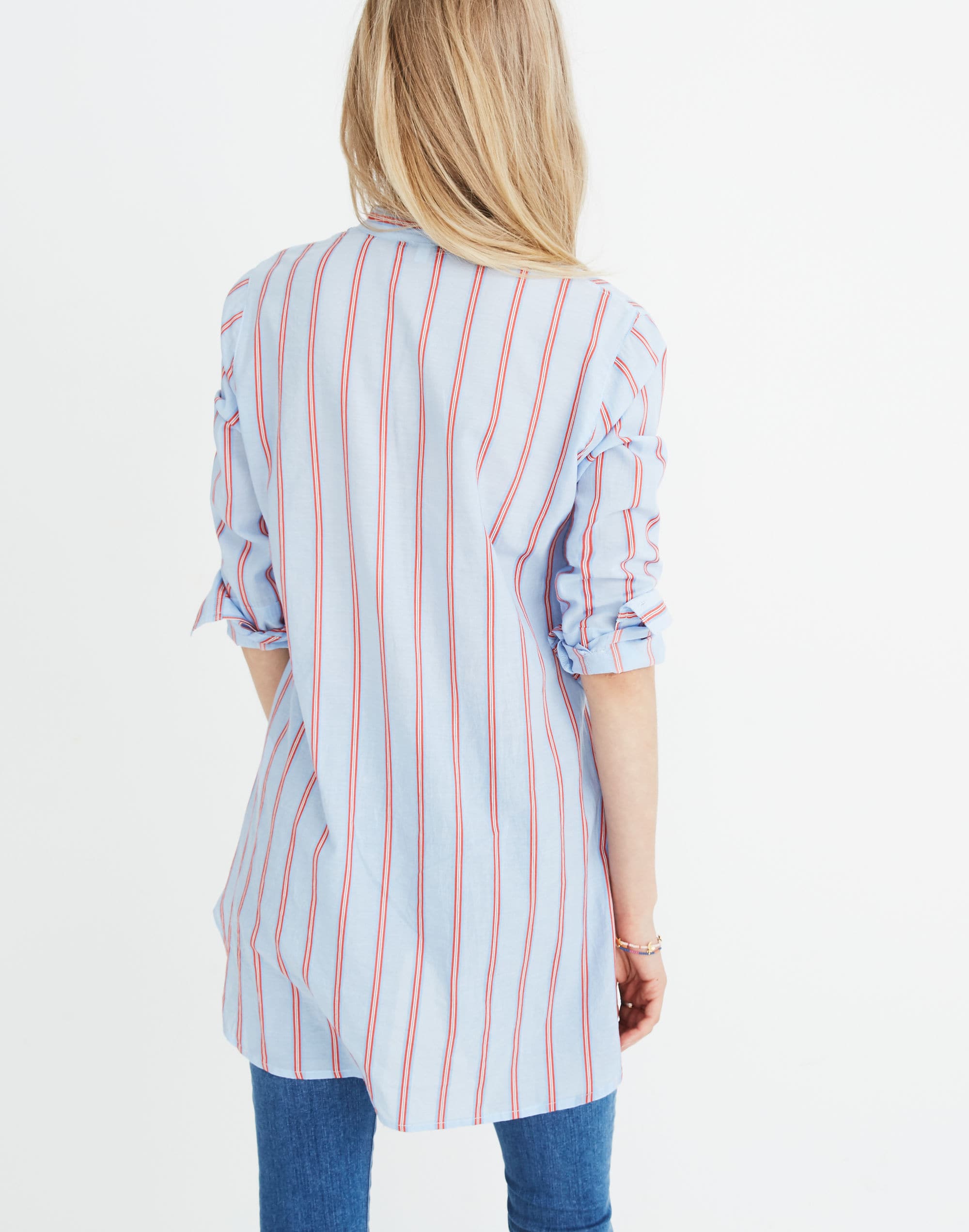 Wellspring Tunic Popover Shirt in Atwater Stripe