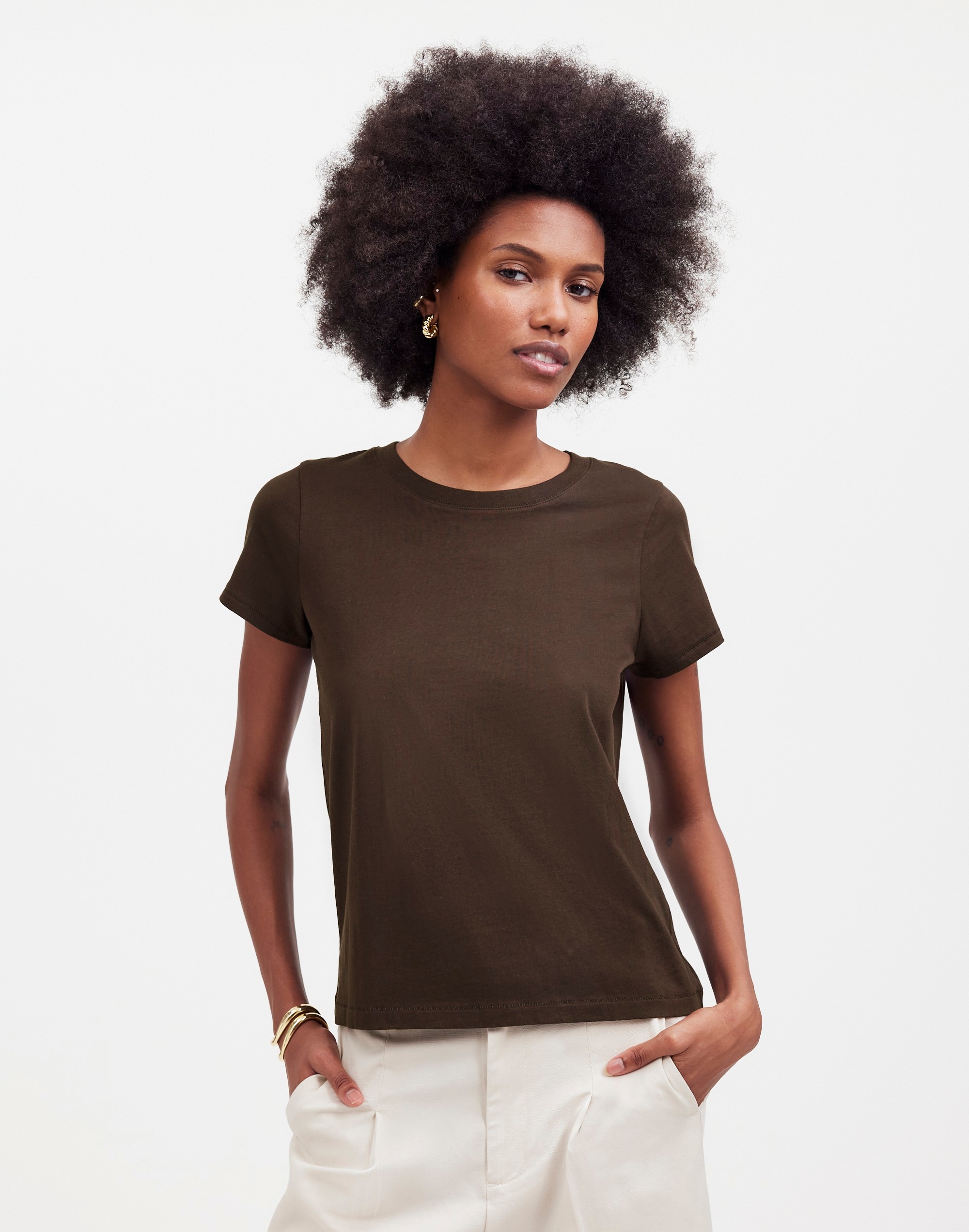 Madewell Northside Vintage Tee In Dark Carob