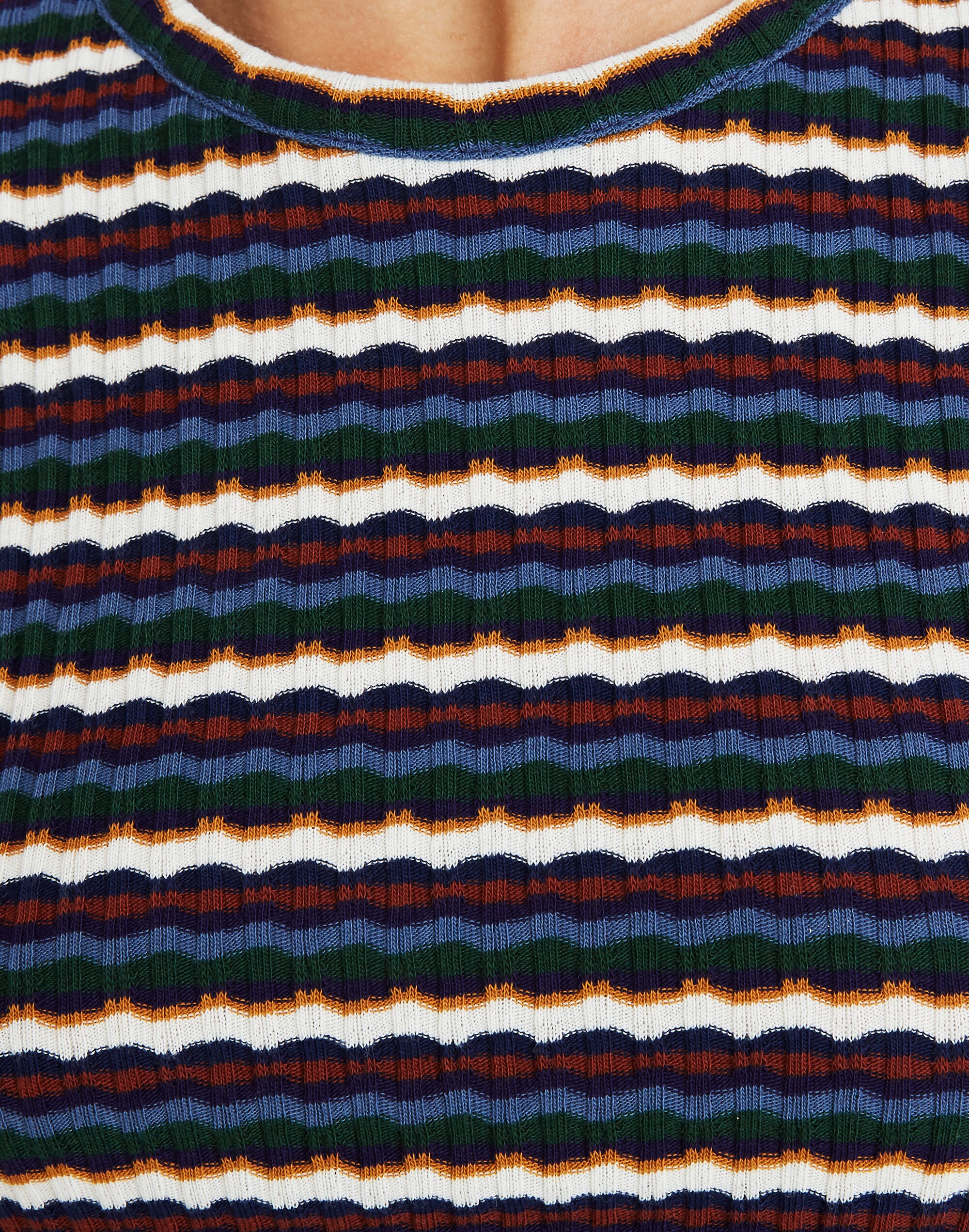 Ribbed Baby Tee in Stripe