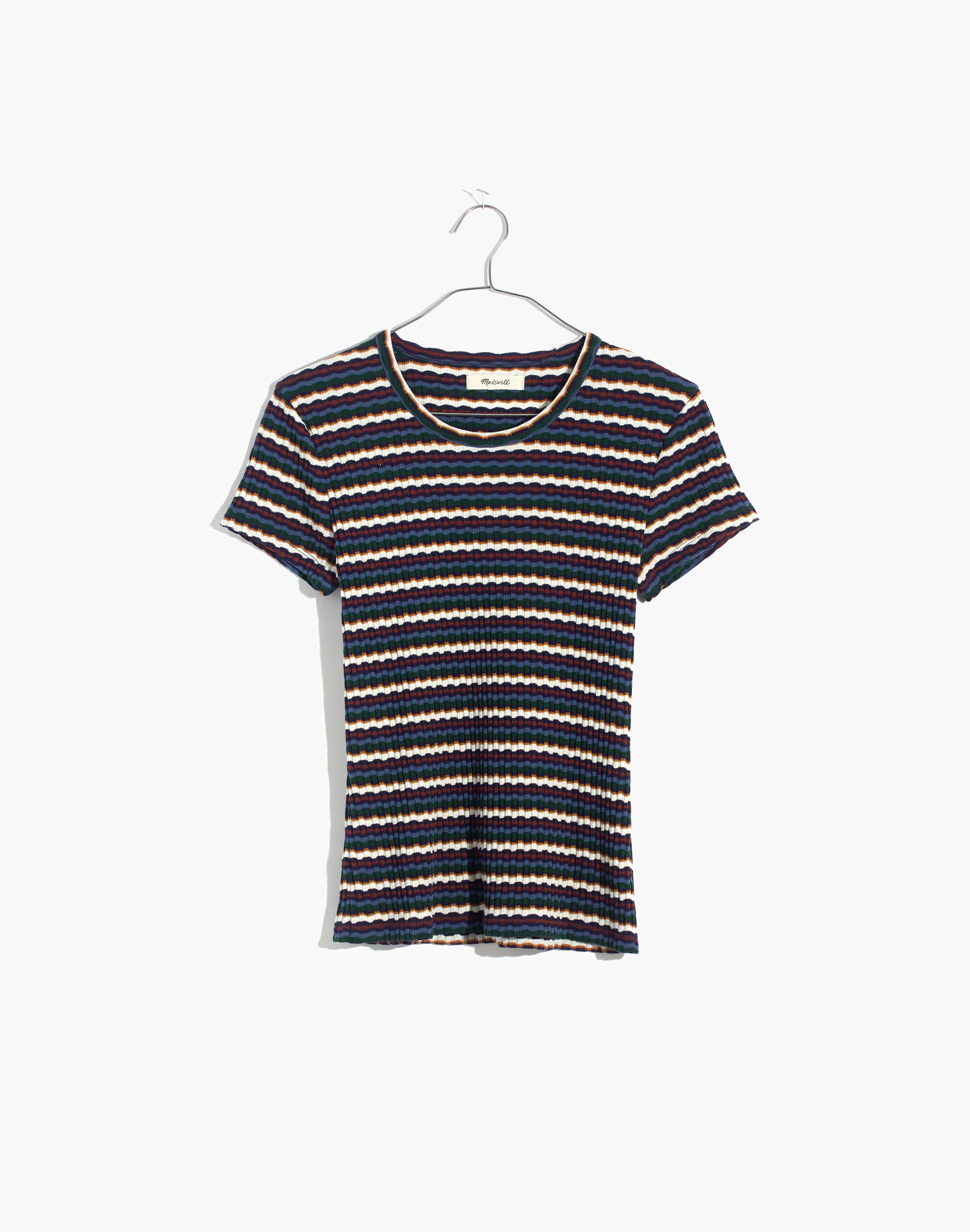 Ribbed Baby Tee in Stripe